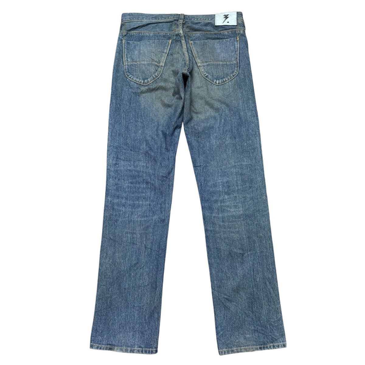 Hysteric Glamour OZONE ROCKS Distressed Denim Painter Jeans Size US 33 - 2 Thumbnail
