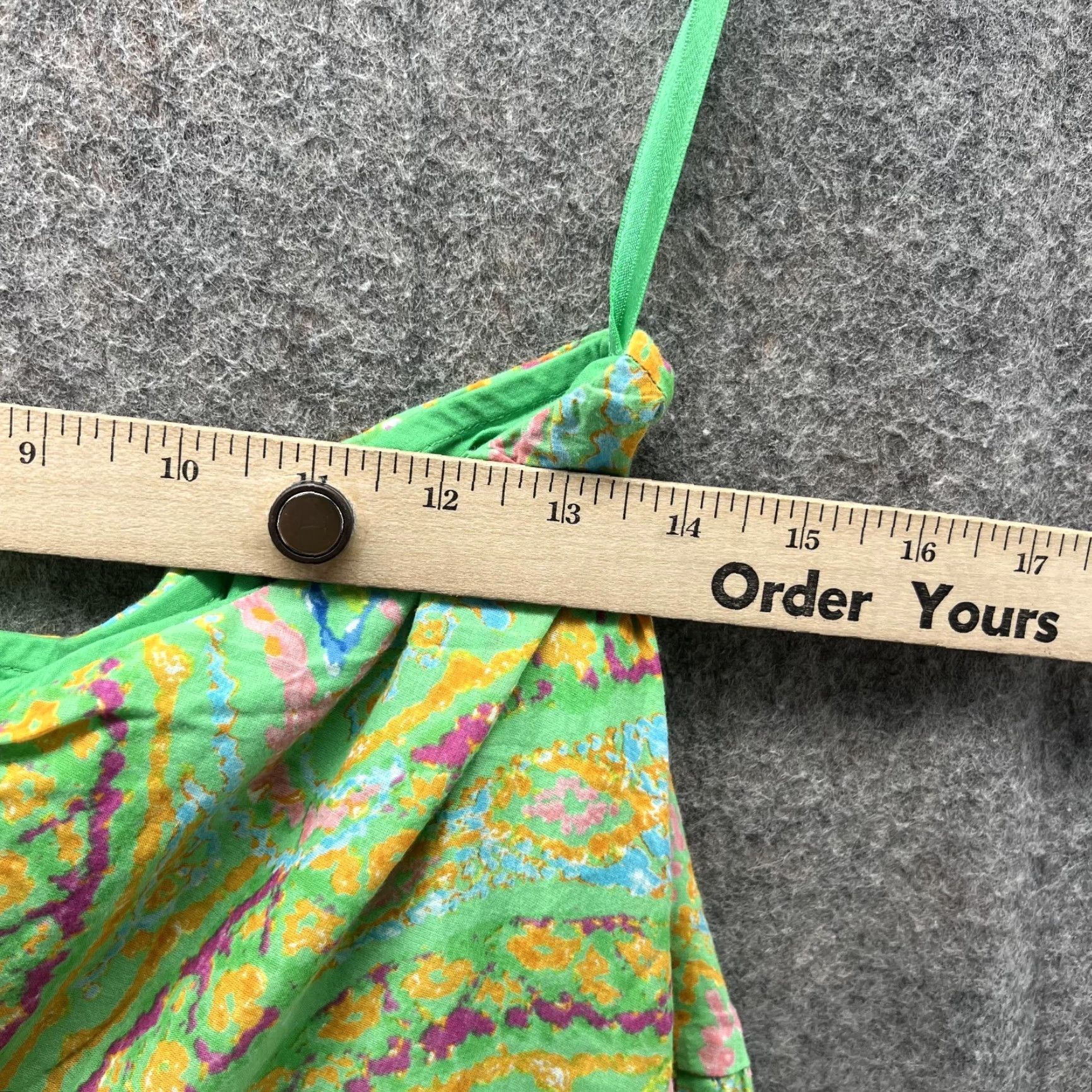 Ralph Lauren Lauren Ralph Lauren Dress Women Medium Green Paisley A-Line Casual Cotton Knee Length Ladies Womens Size M / US 6-8 / IT 42-44 - 4 Thumbnail