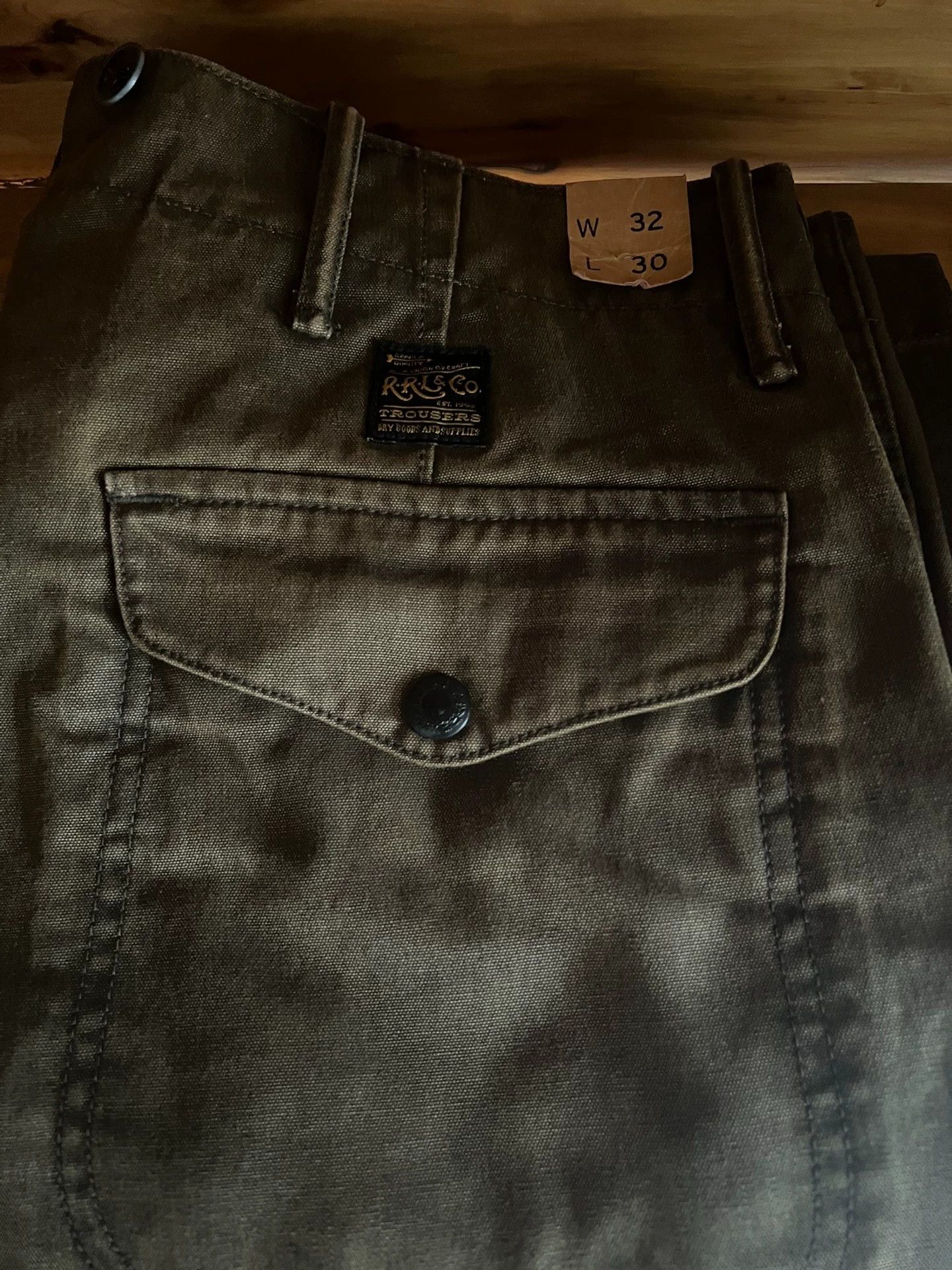 RRL Ralph Lauren RRL Vintage Canvas Bib Work Pants Authentic Size US 32 / EU 48 - 6 Thumbnail