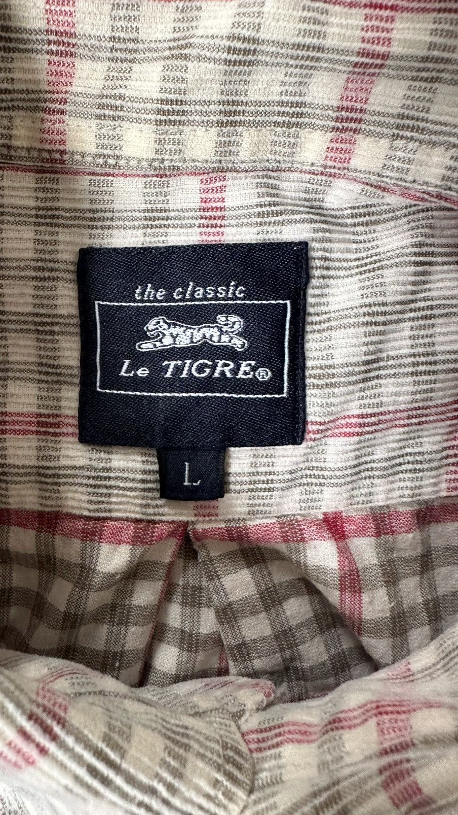 Le TIGRE VINTAGE LE TIGER CHECKERED BUTTON DOWN Size US M / EU 48-50 / 2 - 6 Thumbnail