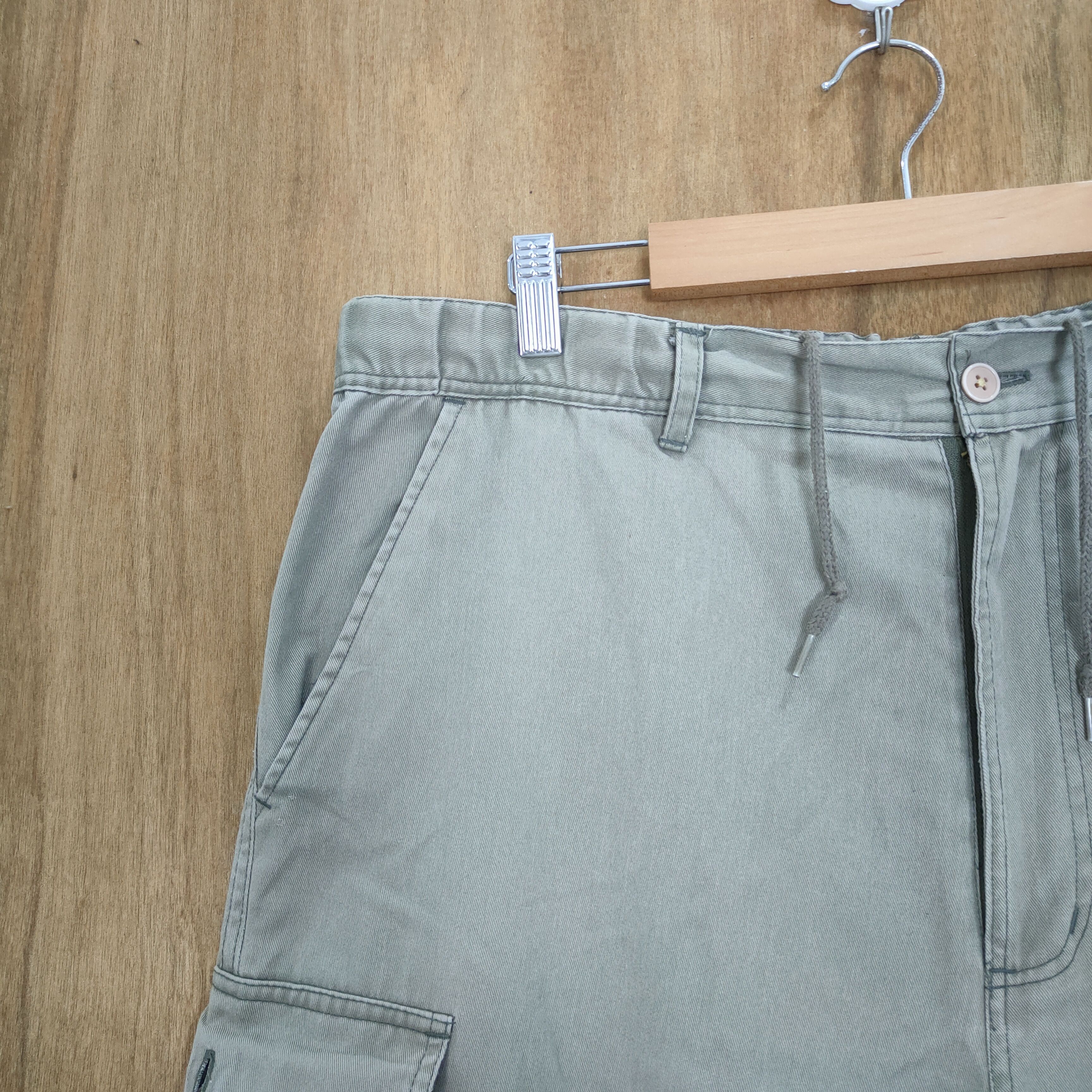 Black Label × Japanese Brand DESIGN LAB GREY DRAWSTRING WAIST CARGO PANTS Size US 36 / EU 52 - 5 Thumbnail