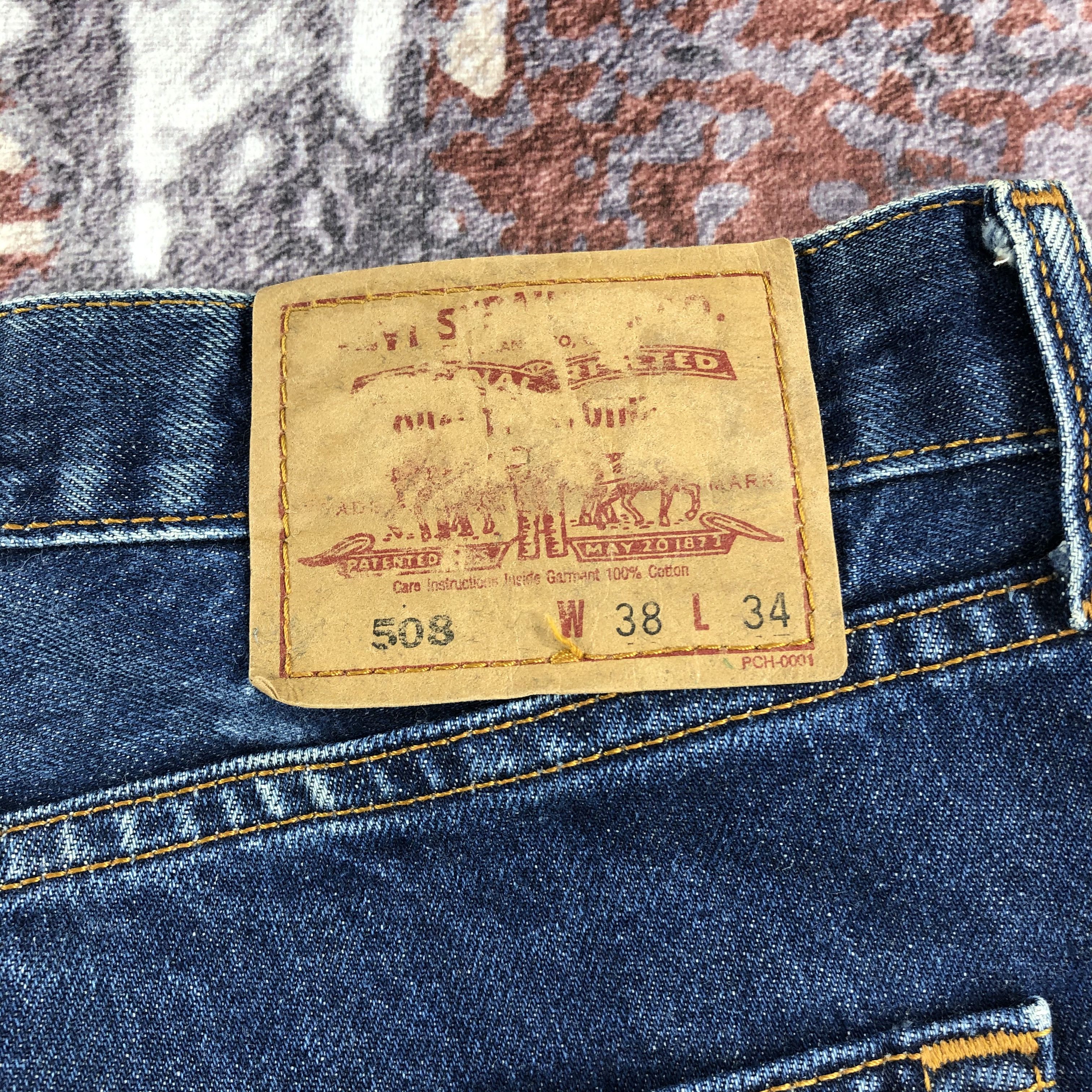 Levi's × Vintage Vintage 90s Blue Wash Levis 508 Jeans-JM2315 Size US 37 - 7 Thumbnail