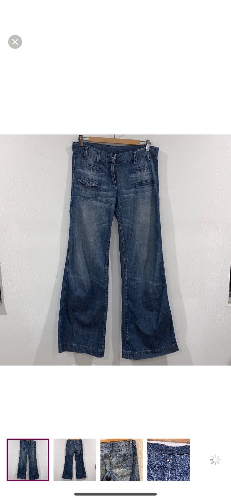 Sandro SANDRO PARIS WIDE LEG FLAIR JEANS SIZE 38 Size 38" / US 16 / IT 52 - 1 Thumbnail