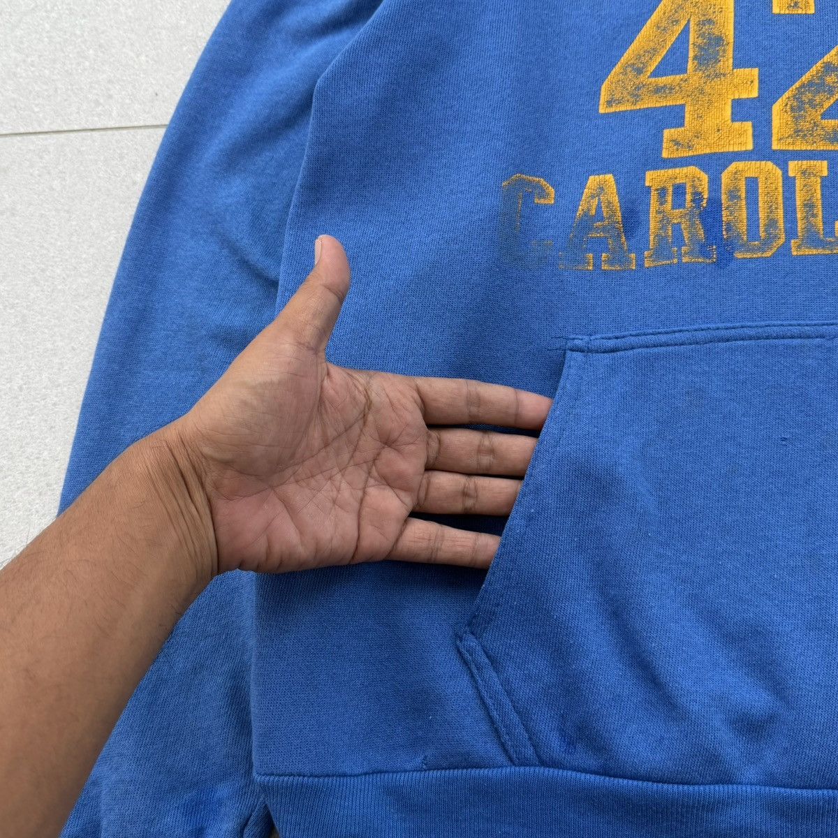Vintage Vintage 70s distressed "NORTH 42 CAROLINA" Sweatshirt Hoodie Size US L / EU 52-54 / 3 - 4 Thumbnail