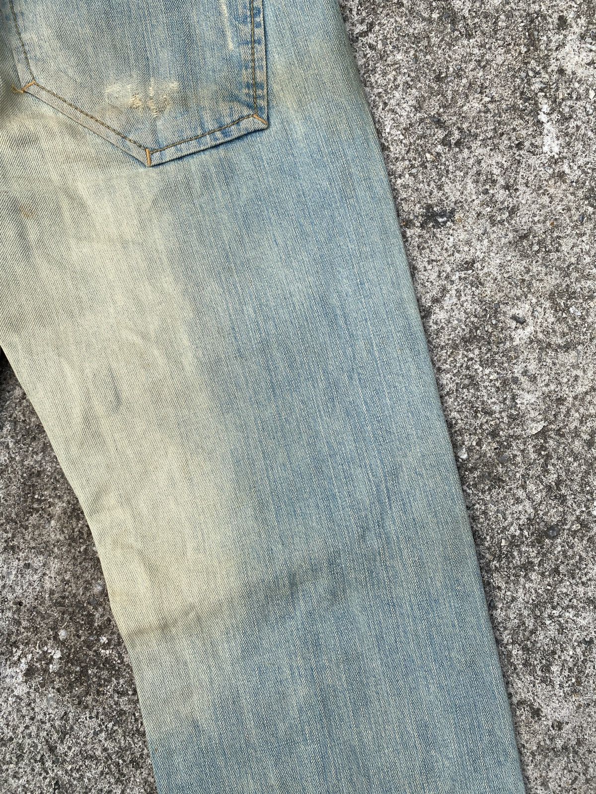 Army Of Me × Japanese Brand Army Of No Distressed Rusty Faded Blue Jeans Size US 31 - 15 Thumbnail