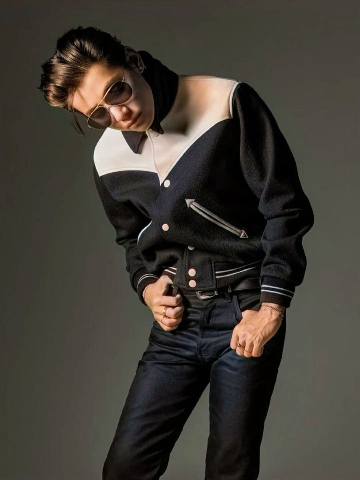 Celine × Hedi Slimane CELINE JACK TEDDY JACKET IN ARMORED WOOL BLACK 44 Size US S / EU 44-46 / 1 - 15 Thumbnail