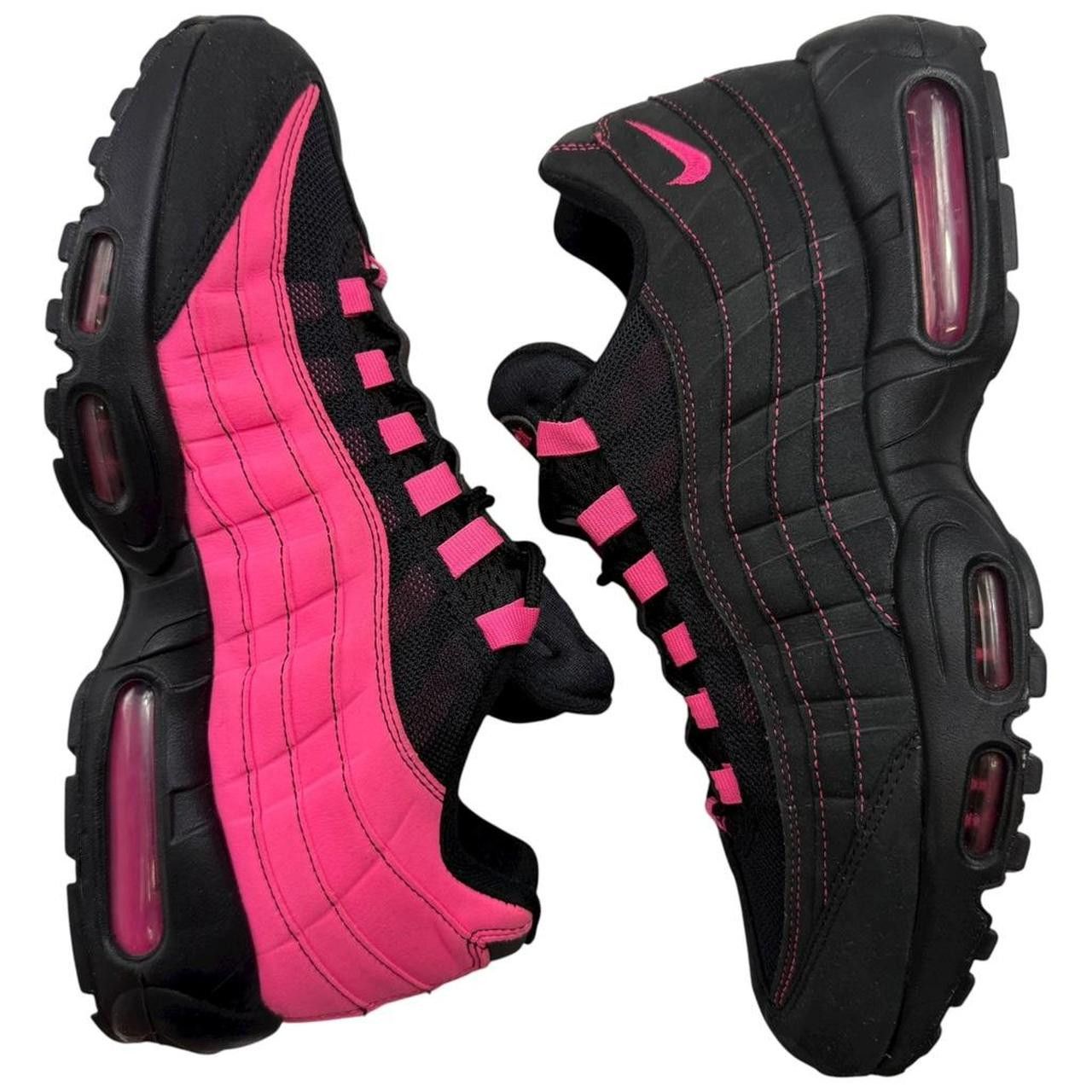 Nike Nike Air Max 95 Black Pink Blast - Size US 10.5 / EU 44.5 Size US 10.5 / EU 43-44 - 4 Thumbnail