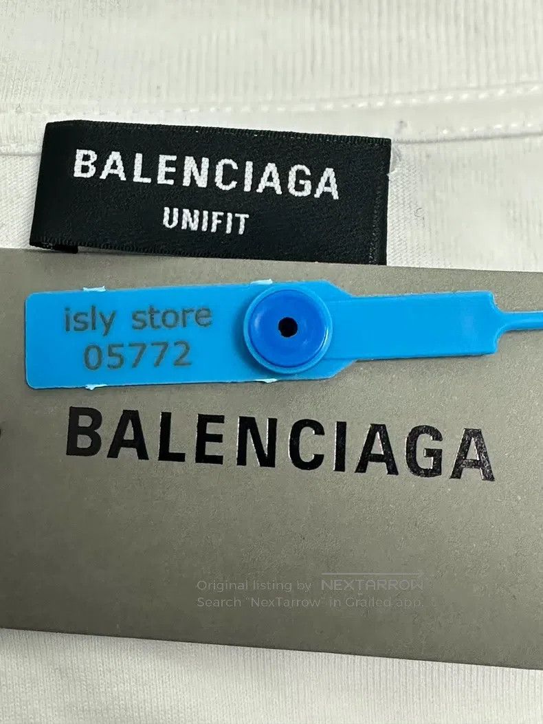 Balenciaga Balenciaga Letter Print Round Neck Casual Short Sleeve Size US XXS / EU 40 - 4 Thumbnail