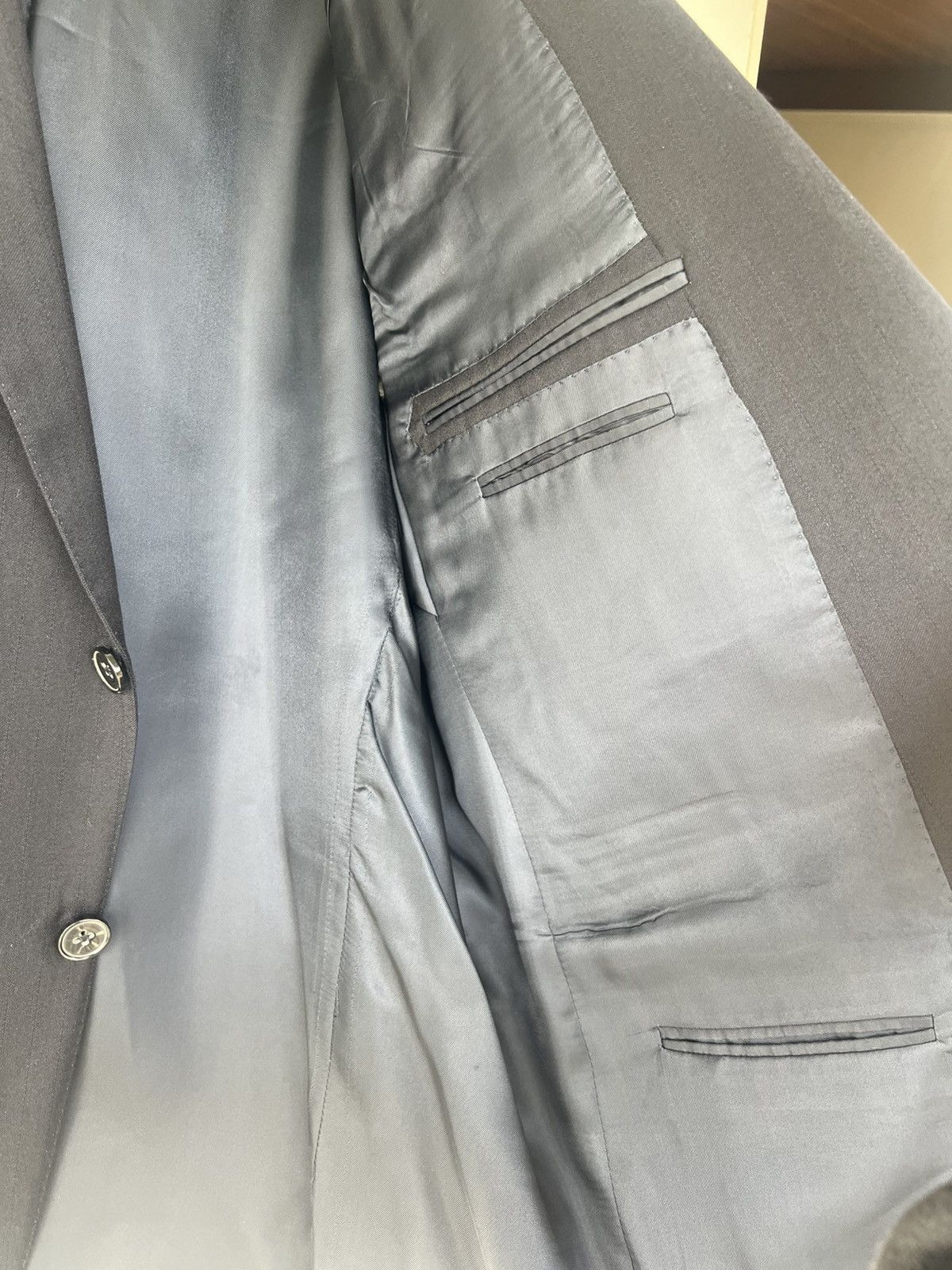 Ermenegildo Zegna double breast ermenegildo zegna blazer mens Size 42R - 3 Thumbnail