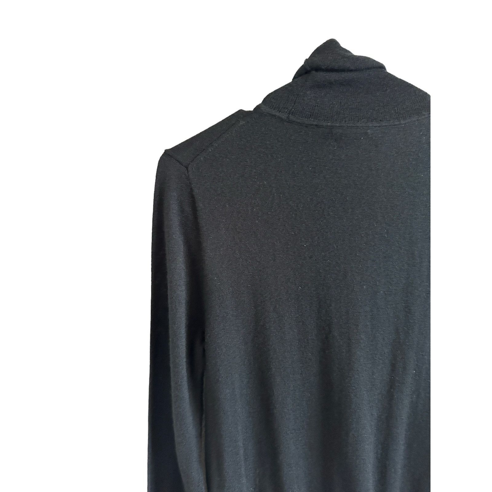 J.Crew J.Crew Medium Black Long Sleeve Mock Neck Pullover Sweater Size M / US 6-8 / IT 42-44 - 10 Thumbnail