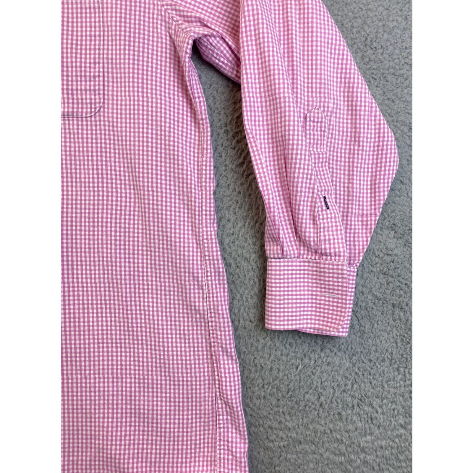 Tommy Hilfiger Tommy Hilfiger Shirt Men 16.5 Slim Button-Front Check Pink 32/33 Cotton Knit 81-26 Size US L / EU 52-54 / 3 - 2 Thumbnail