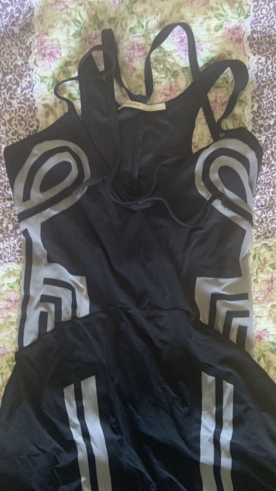 asymetric black dress
