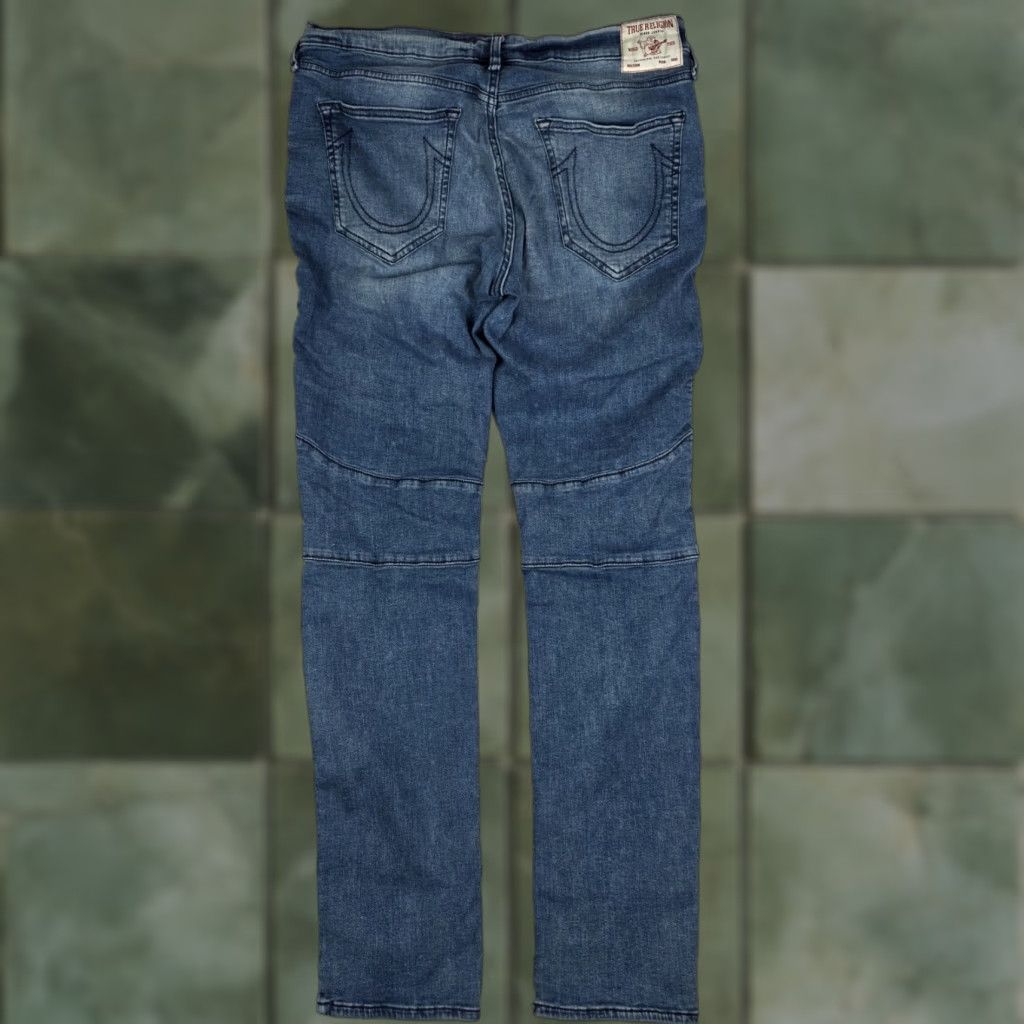 Camo cargo pocket ribbed moto jeans pants Rocco