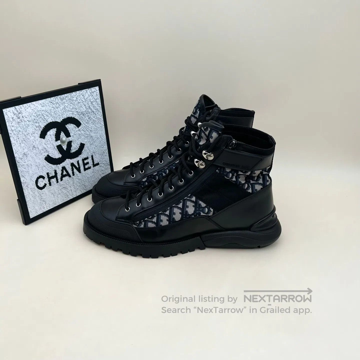 Dior × Kris Van Assche Dior FW08' Lumiere Du Nord Strap Combat