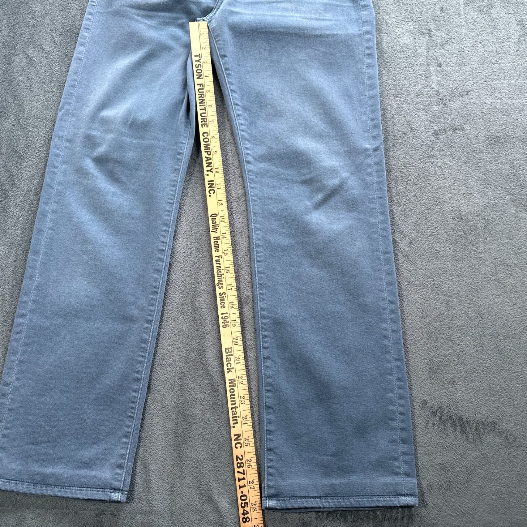 7 For All Mankind 7 For All Mankind Jeans Mens 32x28 Gray Denim Slimmy Straight Leg Size US 31 - 4 Thumbnail