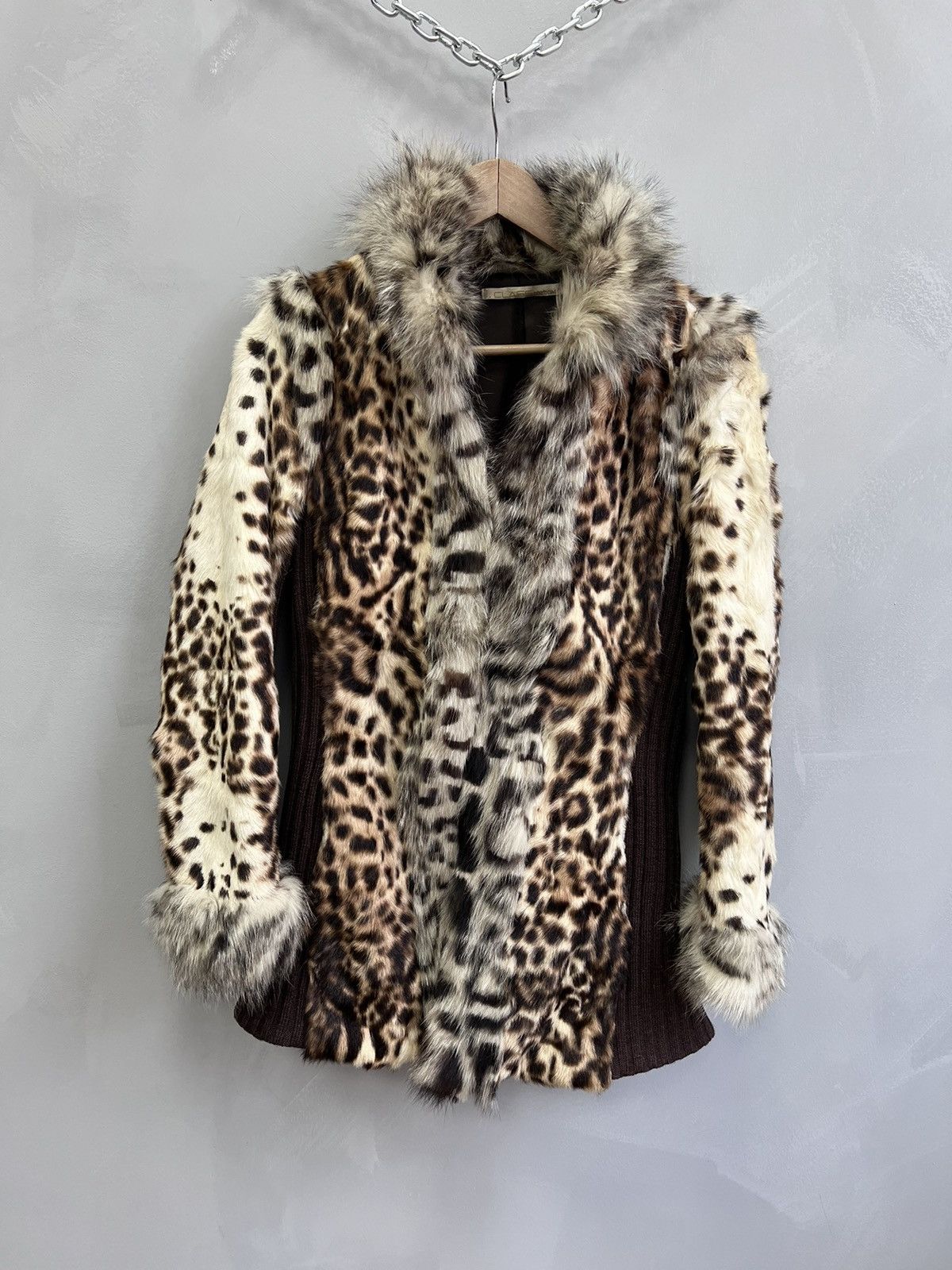 ジャケット・アウター archive leopard blouson y2k mode Leopard Print Cropped Biker Jacket: Y2K Fashion, Womens Moto