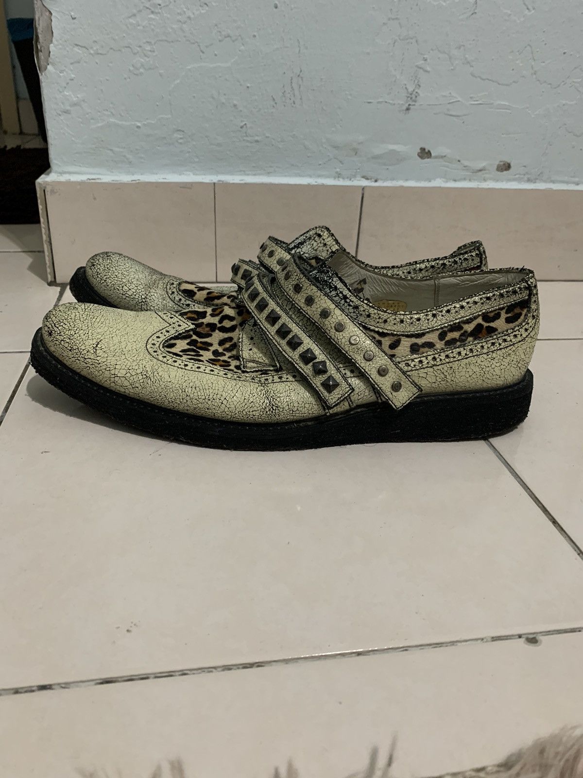Designer Hiromutakahara shoes with leopard print Size US 8.5 / EU 41-42 - 4 Thumbnail