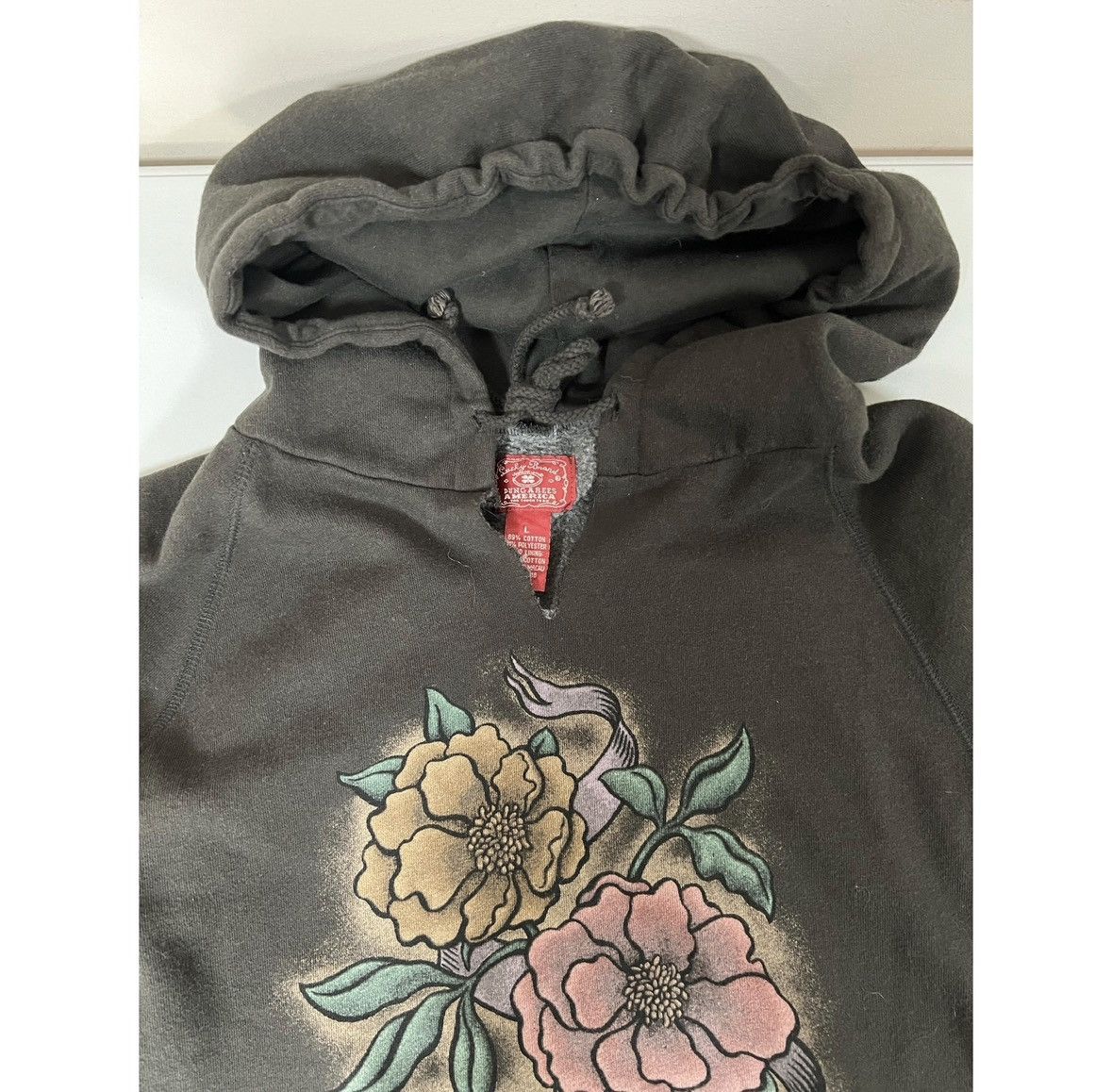 Lucky Brand Lucky Brand ‘Live in Love’ Y2K Sweatshirt Hoodie Size L 🌹✨ Size L / US 10 / IT 46 - 7 Thumbnail