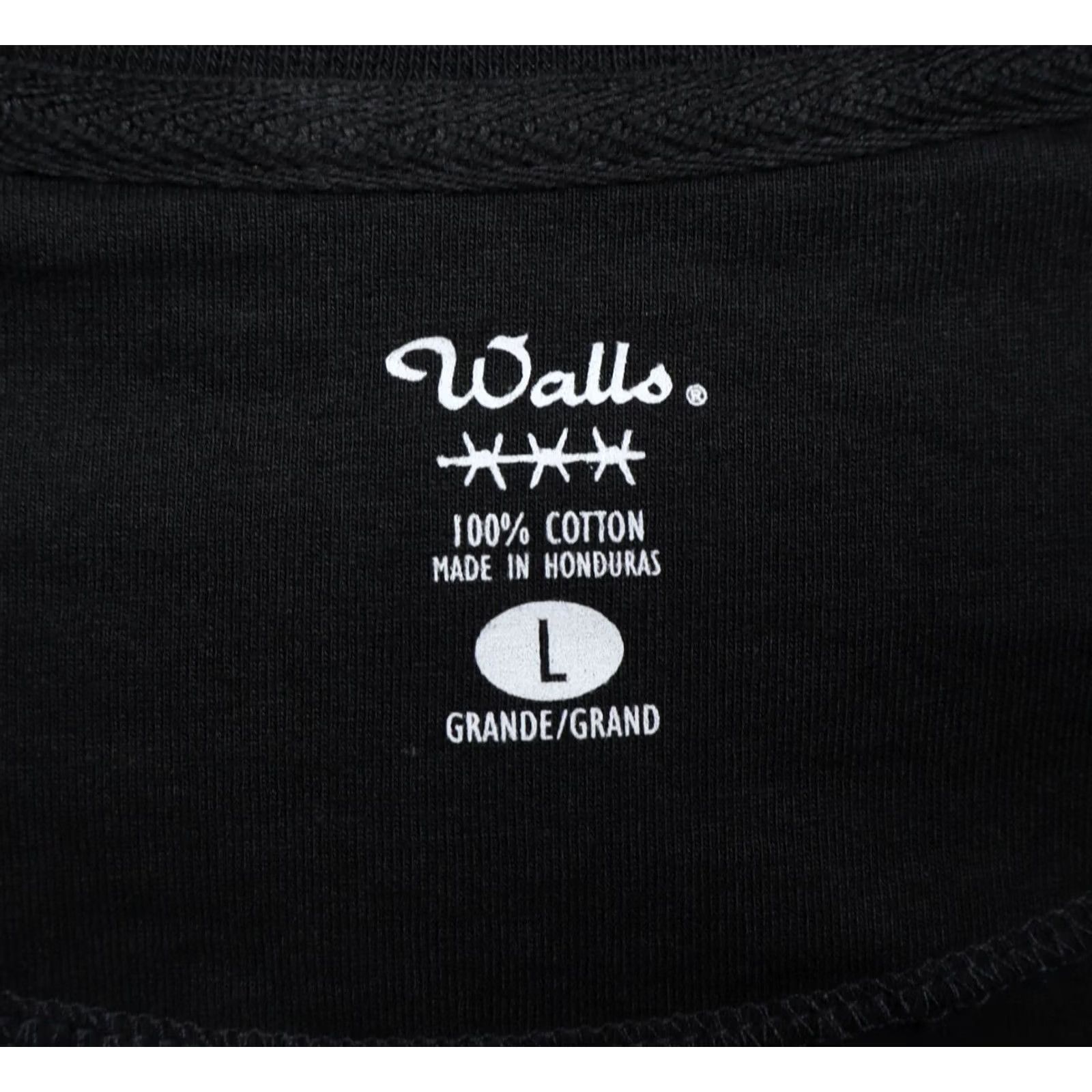 Walls Walls T-Shirt Mens Henley Pocket Black L Size US L / EU 52-54 / 3 - 4 Thumbnail