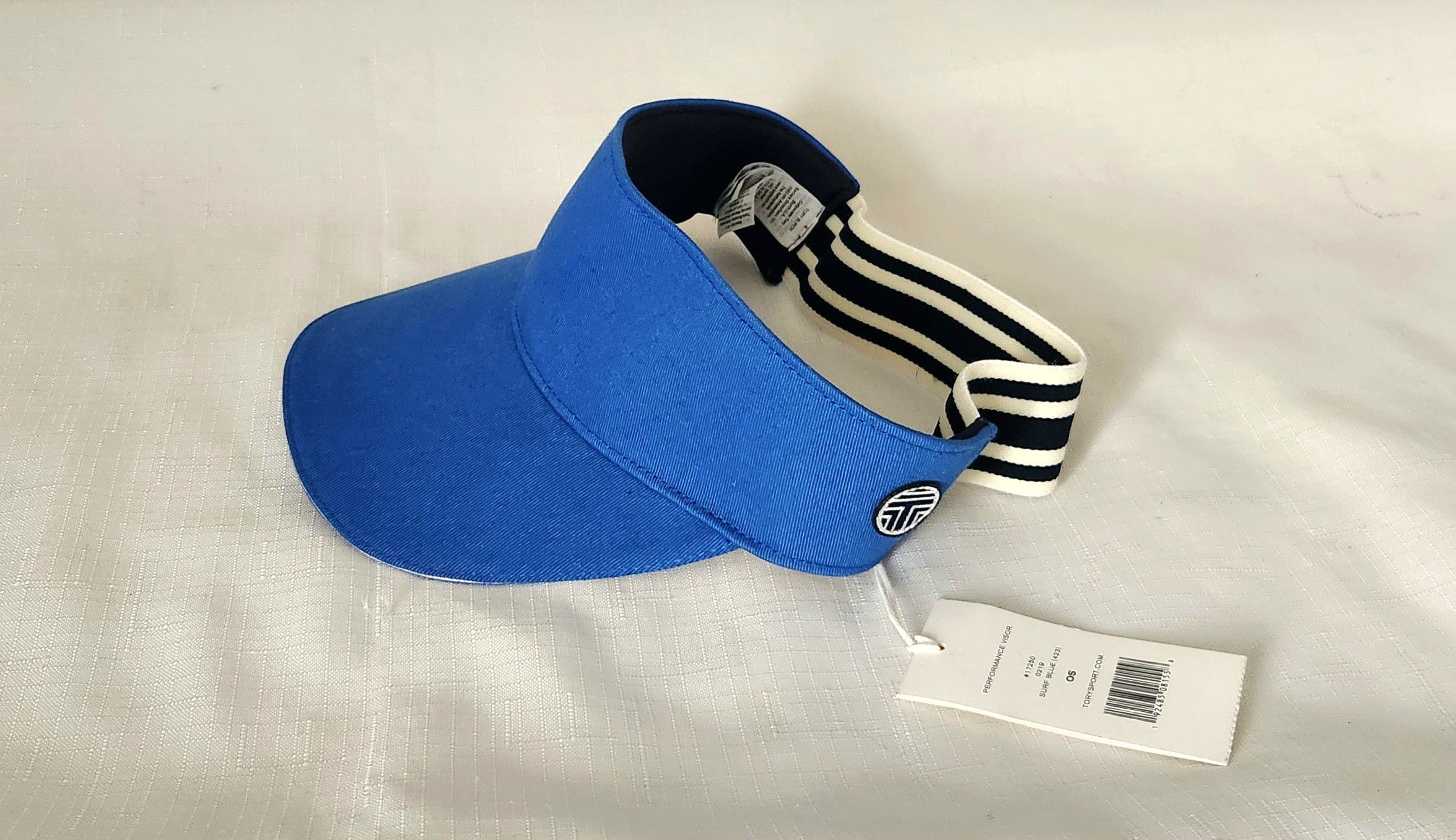 Performance Visor Tory Burch Tennis Visor Canvas Logo Visor