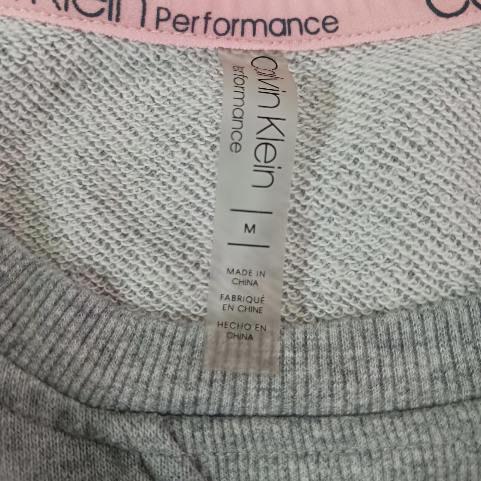 Calvin Klein Calvin Klein Performance Women Gray Logo T-Shirt Top Dress M Size M / US 6-8 / IT 42-44 - 3 Thumbnail