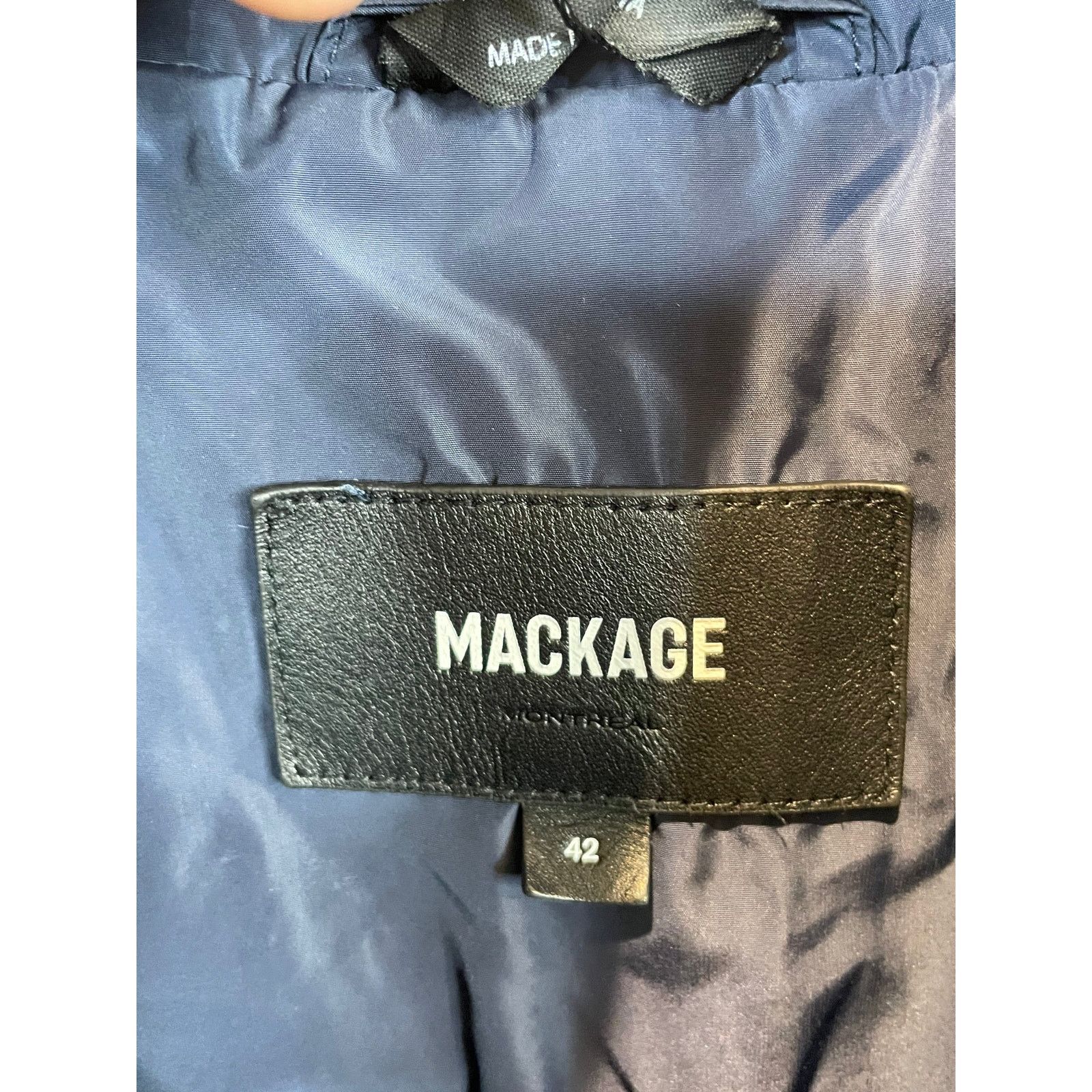 Mackage Mackage Parka Navy Used 42 (US XL) Size US XL / EU 56 / 4 - 3 Thumbnail