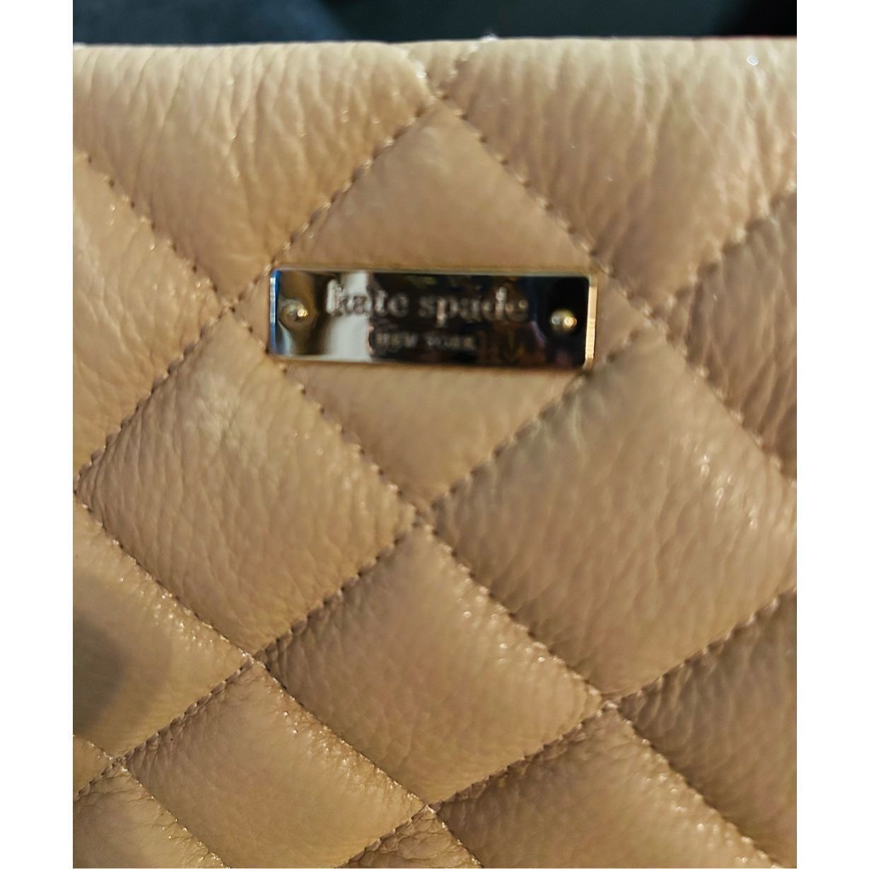 Kate Spade KATE SPADE - Cashew Quilted Leather Gold Coast Maryanne Shou Size ONE SIZE - 7 Thumbnail