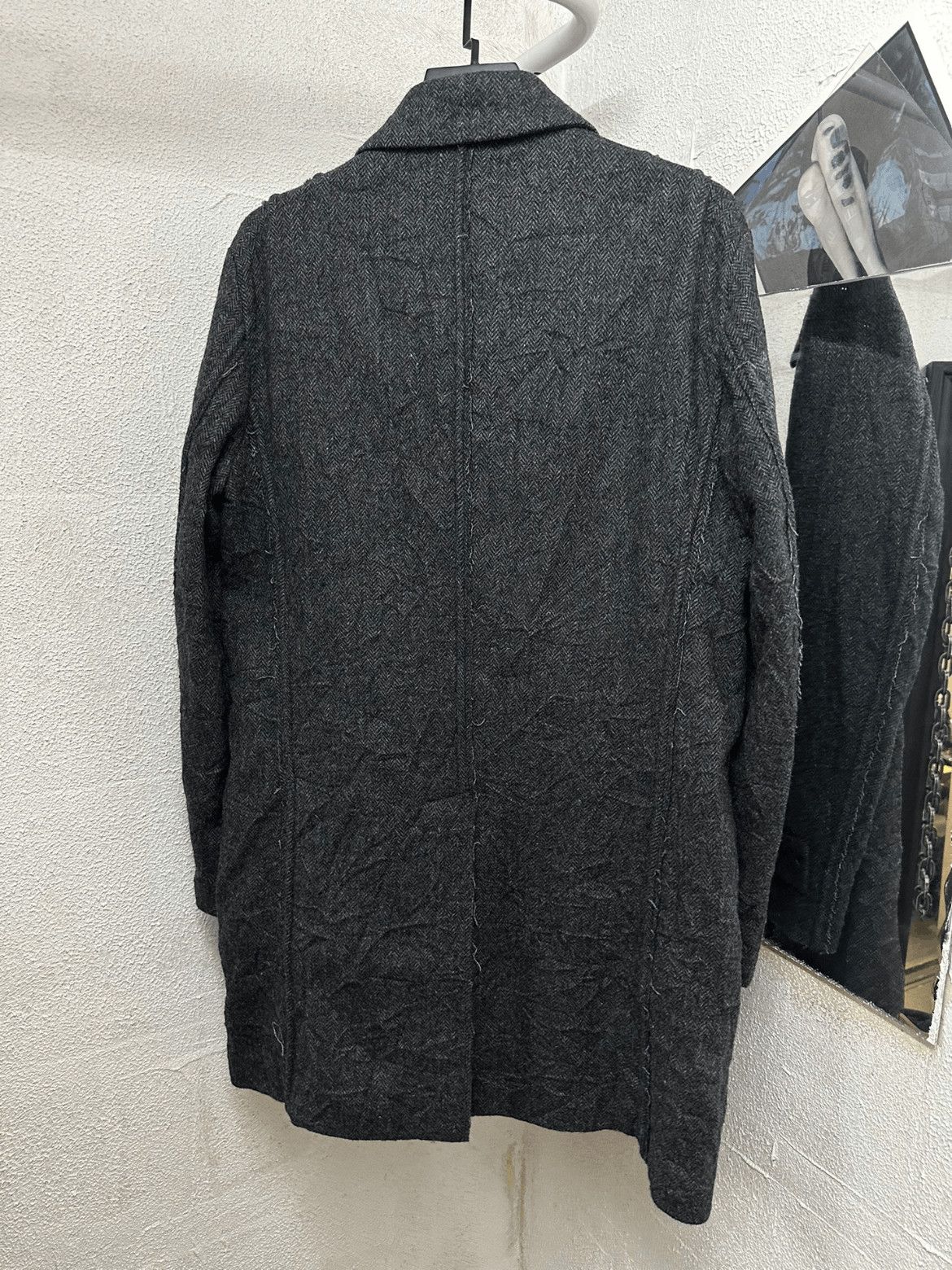 Yohji Yamamoto Yohji Yamamoto AAR Distressed Wool Coat Size US L / EU 52-54 / 3 - 5 Thumbnail