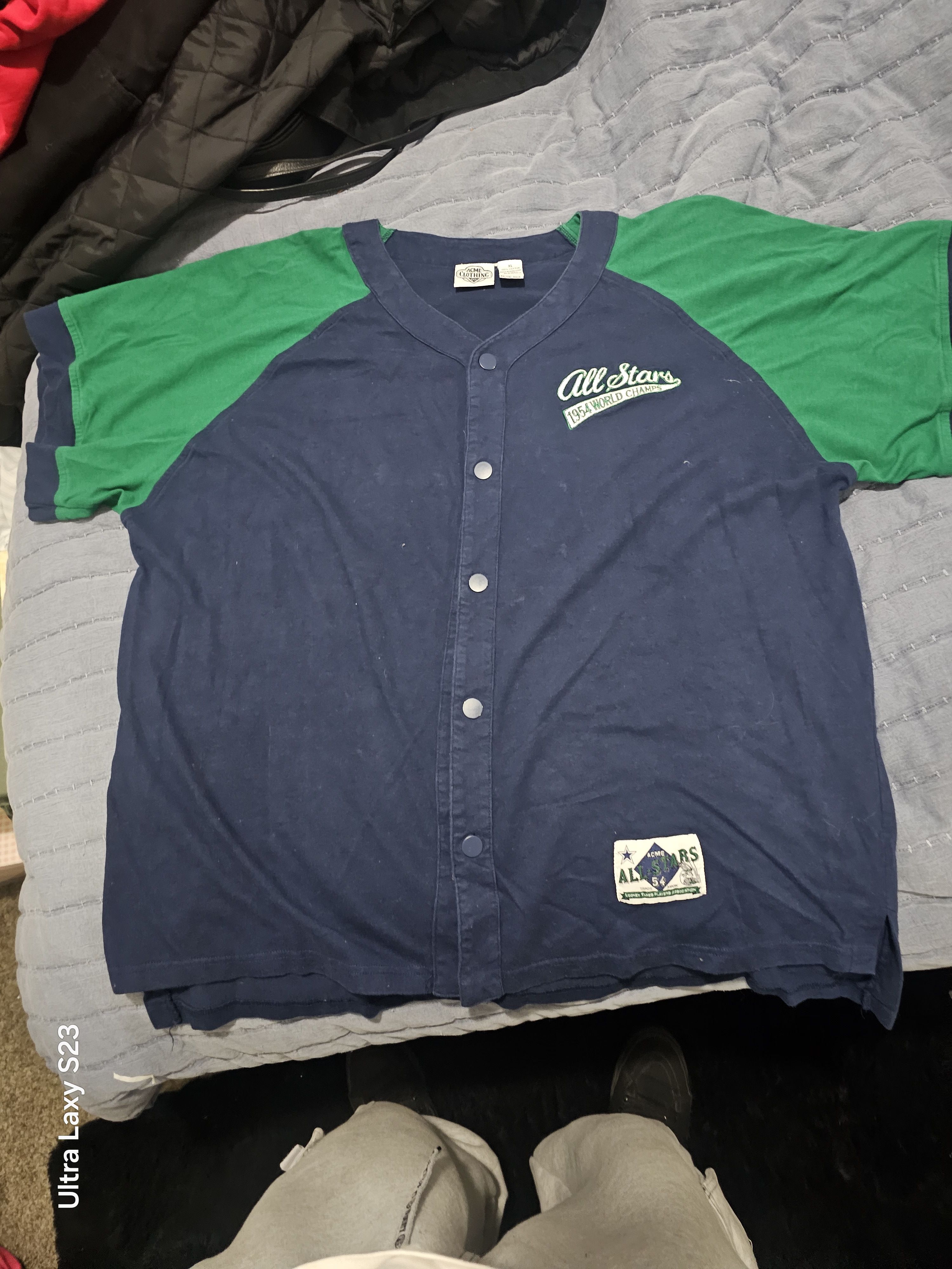 Vintage × Warner Bros All stars 1954 world champs looney tools jersey Size US XL / EU 56 / 4 - 1 Thumbnail