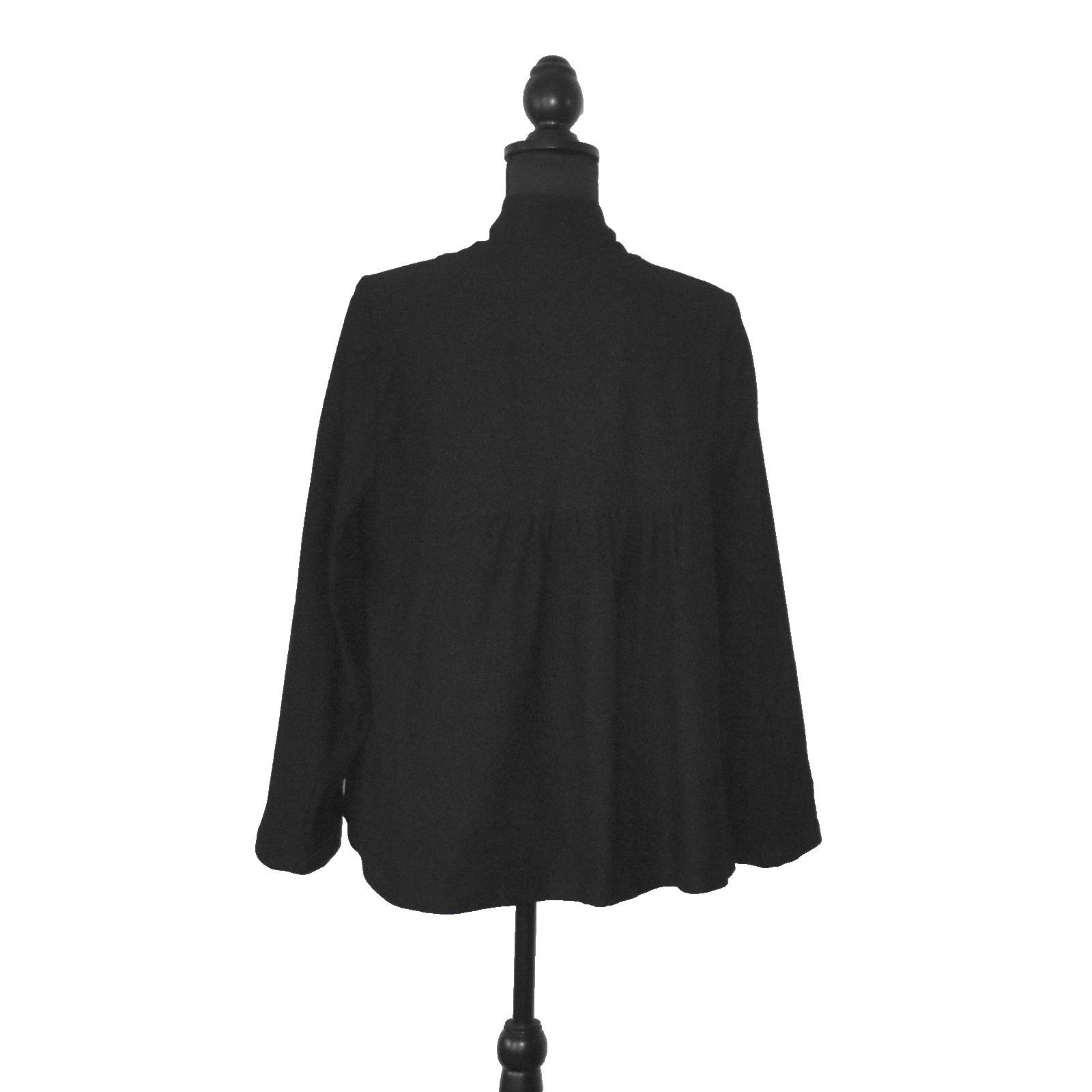 Eileen Fisher EILEEN FISHER Stretch Pleated Back Open Front Jacket Sz XL Size XL / US 12-14 / IT 48-50 - 3 Thumbnail