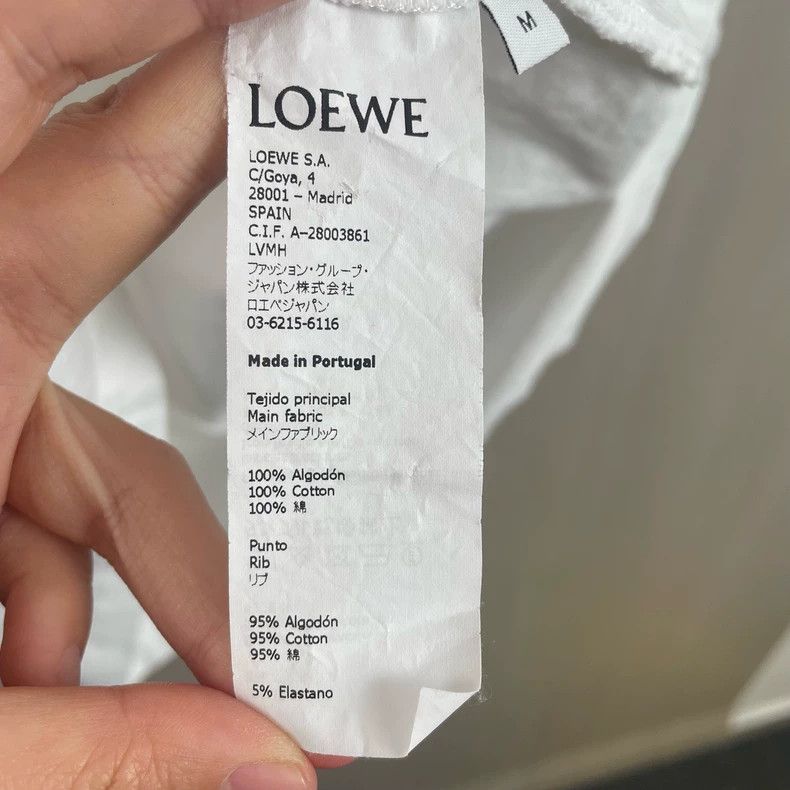 Loewe Loewe White frog bird behind the big Logo short sleeve Size M / US 6-8 / IT 42-44 - 4 Thumbnail