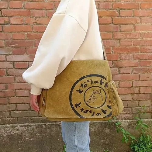 Anime Cute Cartoon Canvas Messanger Bag Size ONE SIZE - 1 Thumbnail