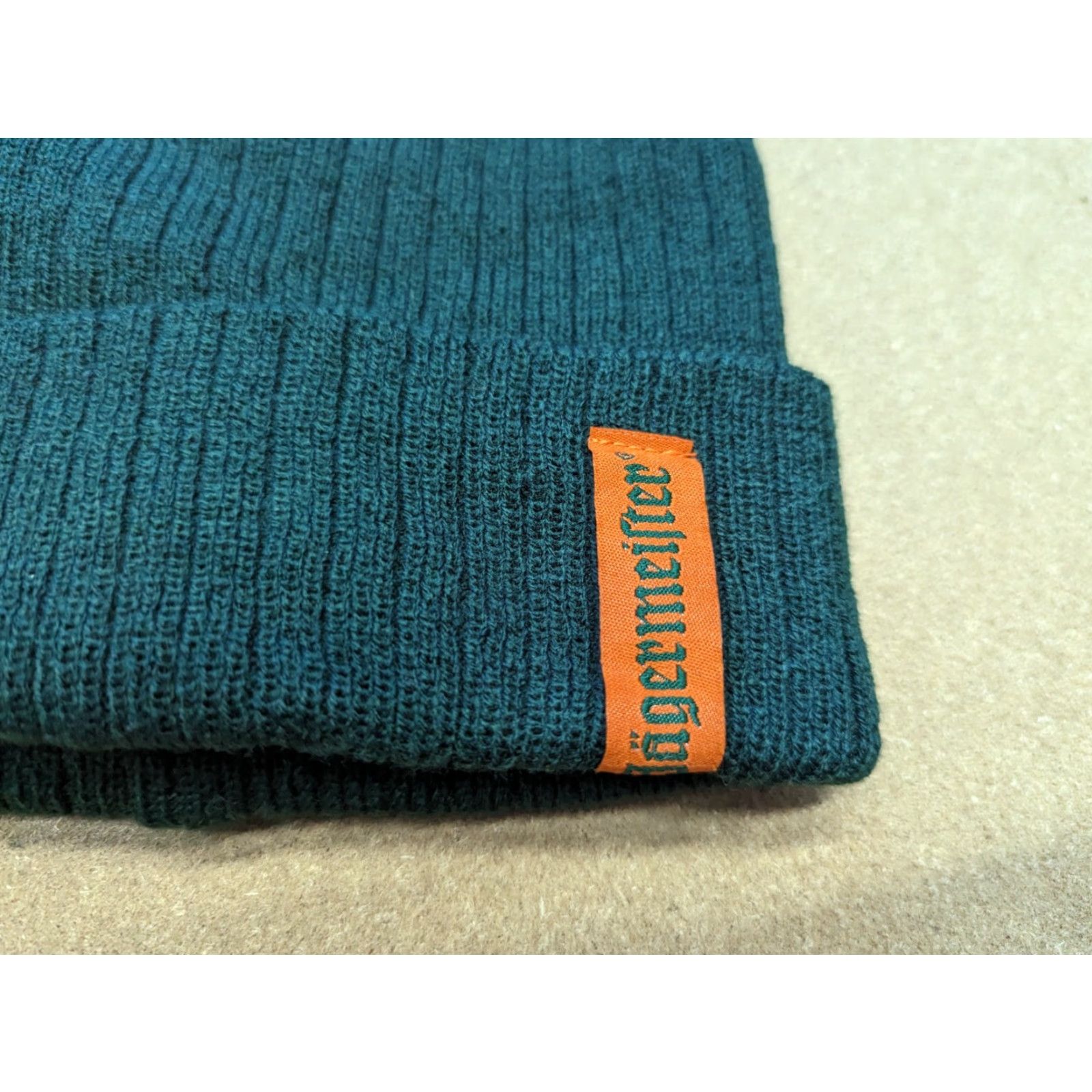 Vintage Jagermeister Beanie Hat One Size Green Water Resistant Winter Solid Logo Unisex Adults Size ONE SIZE - 4 Thumbnail