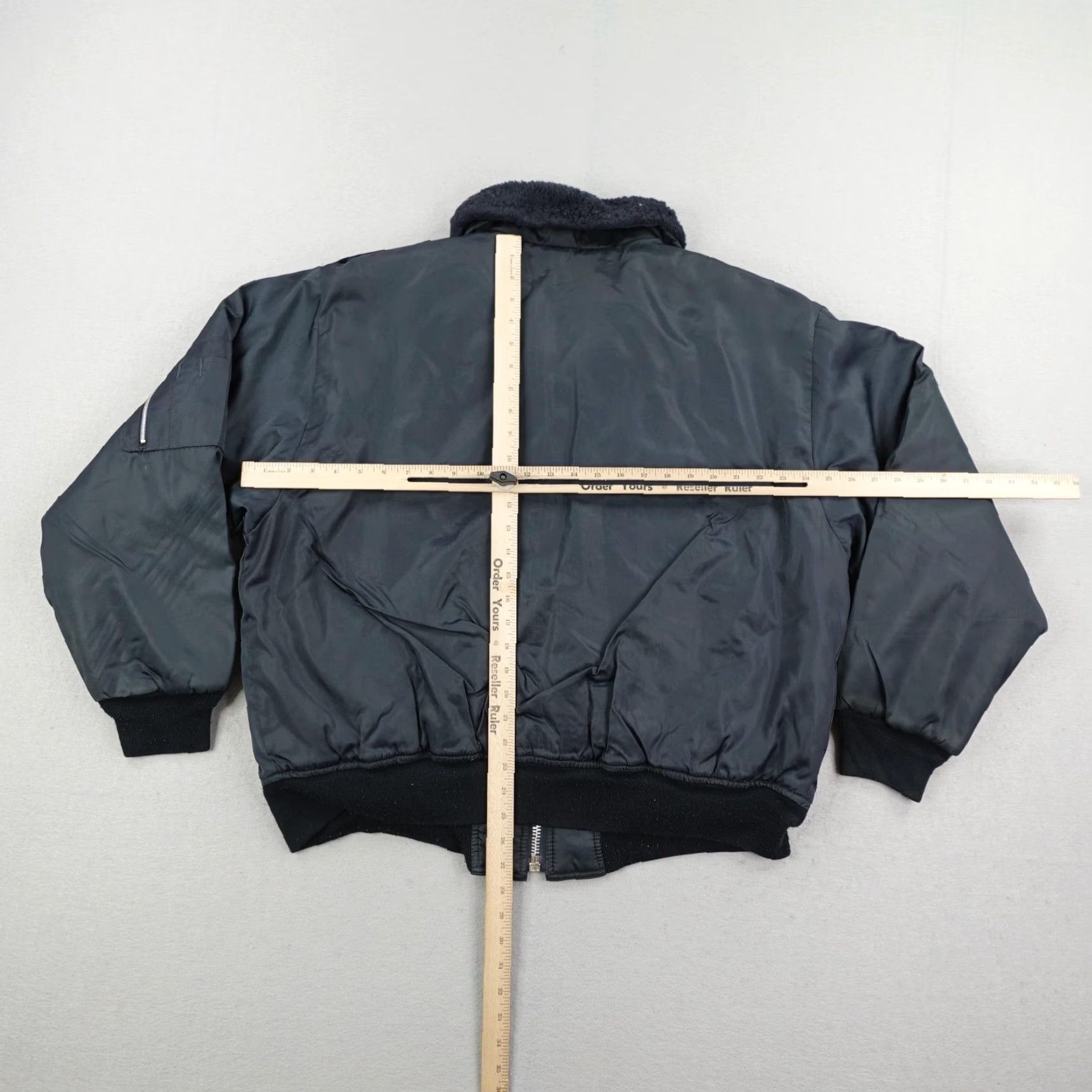 Dickies Vintage Dickies Jacket Mens XL Dark Blue Quilted Lined Faux Fur Collar Coat Size US XL / EU 56 / 4 - 6 Thumbnail