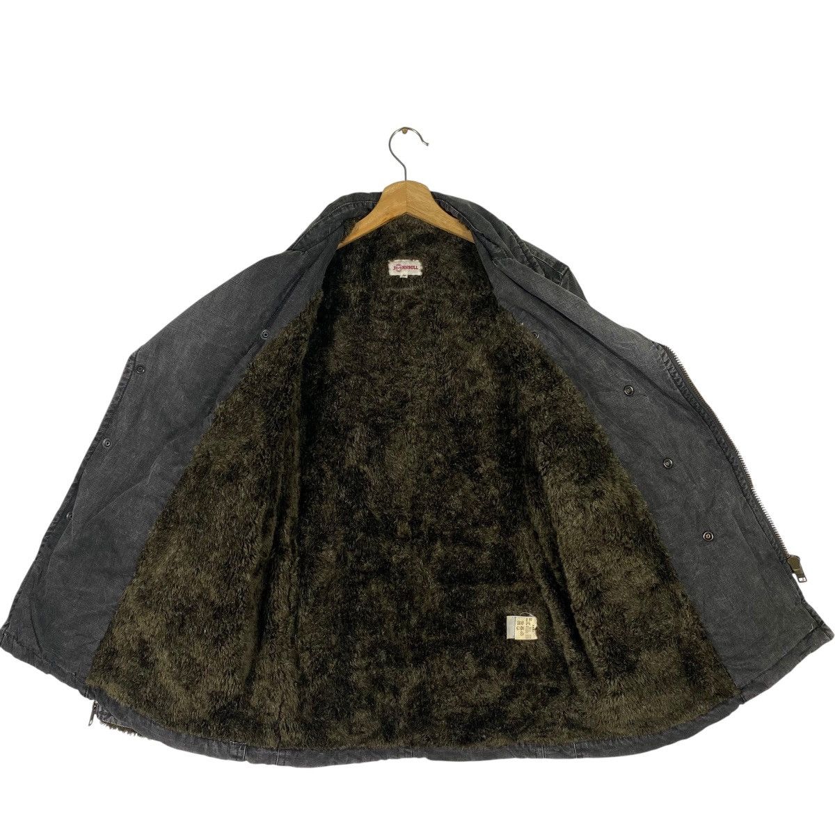 Johnbull Vinatge John Bull Sherpa Double Collar Bikers Winter Jacket Size US M / EU 48-50 / 2 - 5 Thumbnail