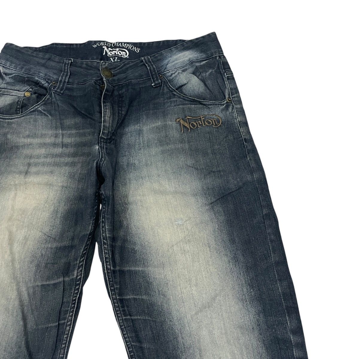 Norton Vintage Norton Embroidery Logo Denim Size US 34 / EU 50 - 10 Thumbnail
