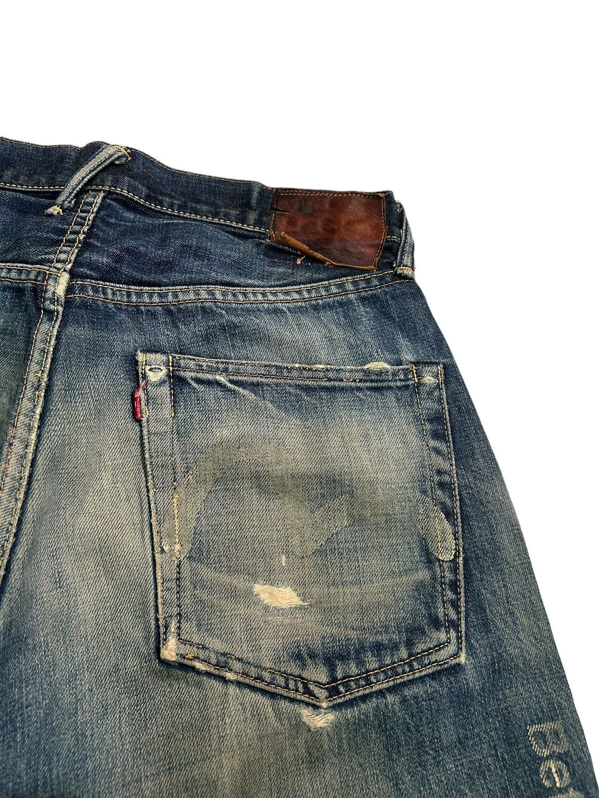 Evisu × Japanese Brand Vtg Evisu Selvedge disteressed denim☠️🎌 Size US 30 / EU 46 - 18 Thumbnail