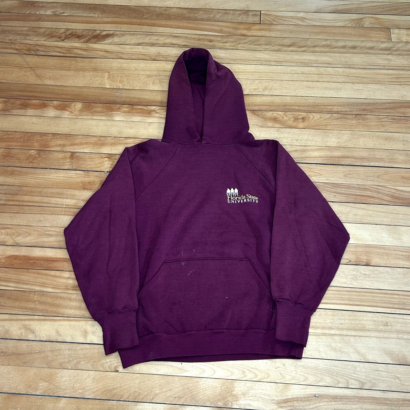 Vintage 90s Florida State Maroon hoodie Large Size US S / EU 44-46 / 1 - 1 Thumbnail