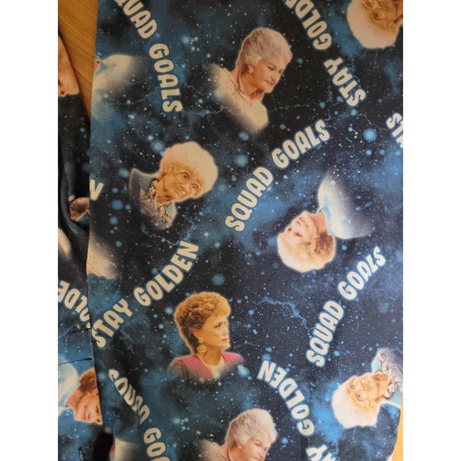 Vintage VINTAGE Golden Girls Lounge Pants 90s TV Show Stay Golden Blues Lounge Pants Womens Boys? Size US 29 - 3 Thumbnail