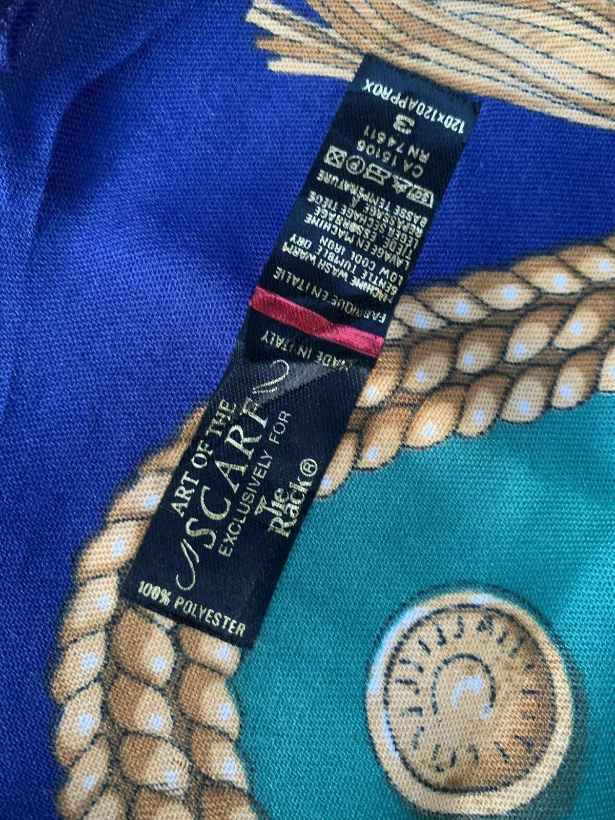Vintage Art of the scarf for the Rock royal flag Size ONE SIZE - 5 Thumbnail