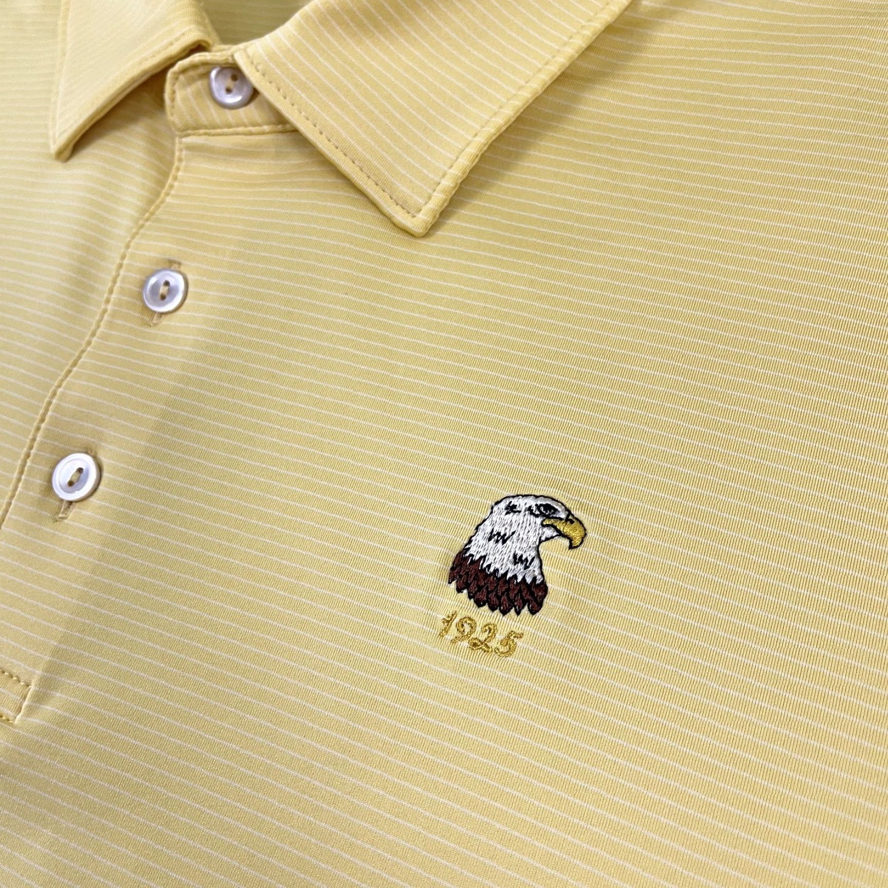Peter Millar Peter Millar Shirt Mens Large Yellow Rehoboth Beach CC Eagle Golf Preppy Size US L / EU 52-54 / 3 - 3 Thumbnail