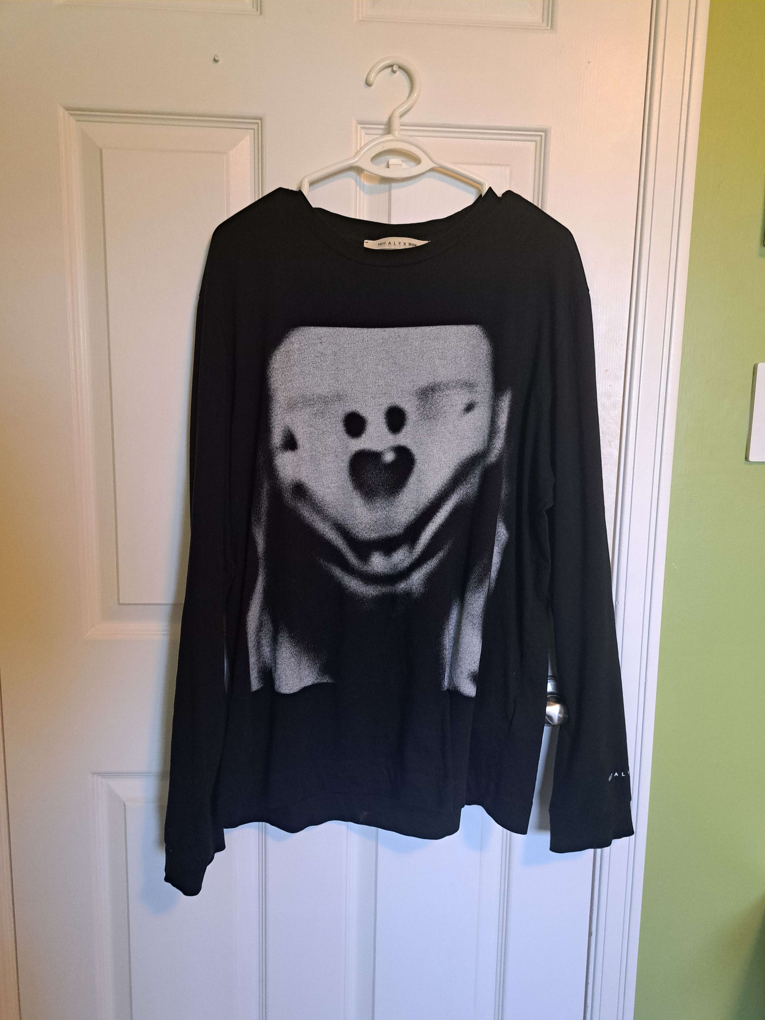 image of 1017 Alyx 9Sm Alyx 9Sm Ken Carson Spectral Mickey Longsleeve in Black, Men's (Size Large)