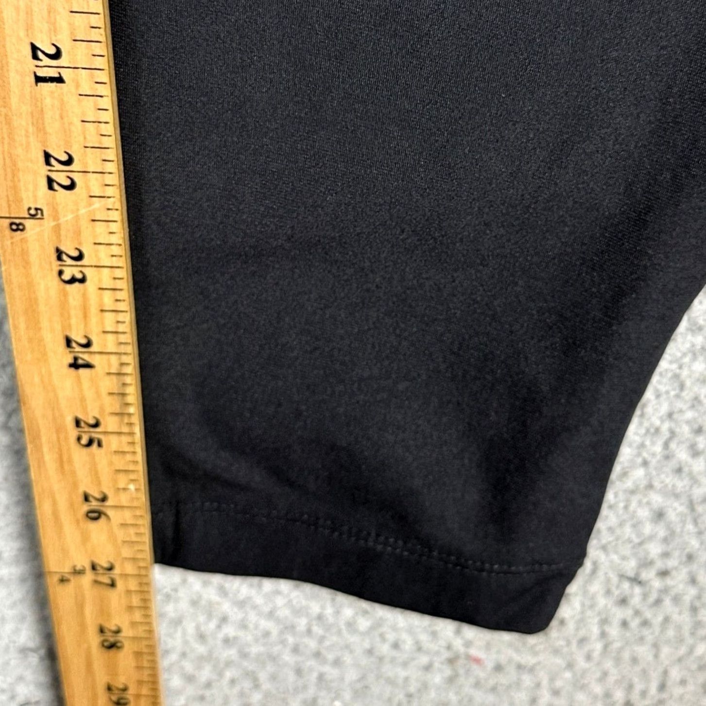 UES Clothing Cuts AO Jogger Pants Mens Large Black Chino Slim Tapered Flat Front Button Zip Pocket Modern Office Travel Mens Size US 33 - 7 Thumbnail