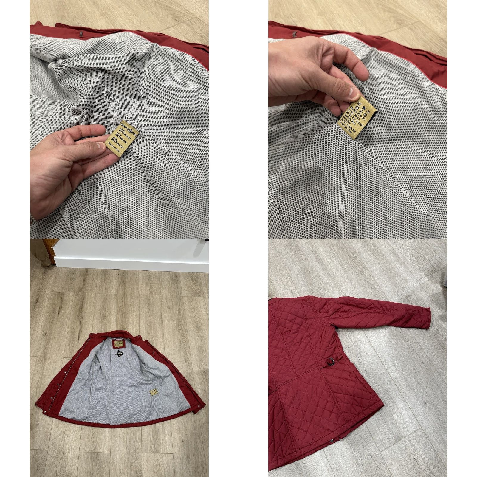 Vintage Dubarry Women Jacket Goretex Behan Equestrian Quilted Full Zip Size 10UK 36EU Red Size L / US 10 / IT 46 - 8 Thumbnail