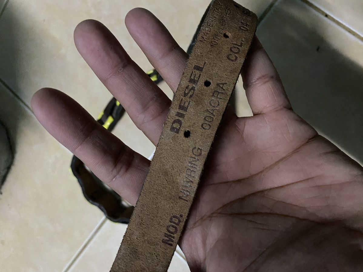 Diesel × Vintage Vtg Belt Diesel Leather Size ONE SIZE - 6 Thumbnail