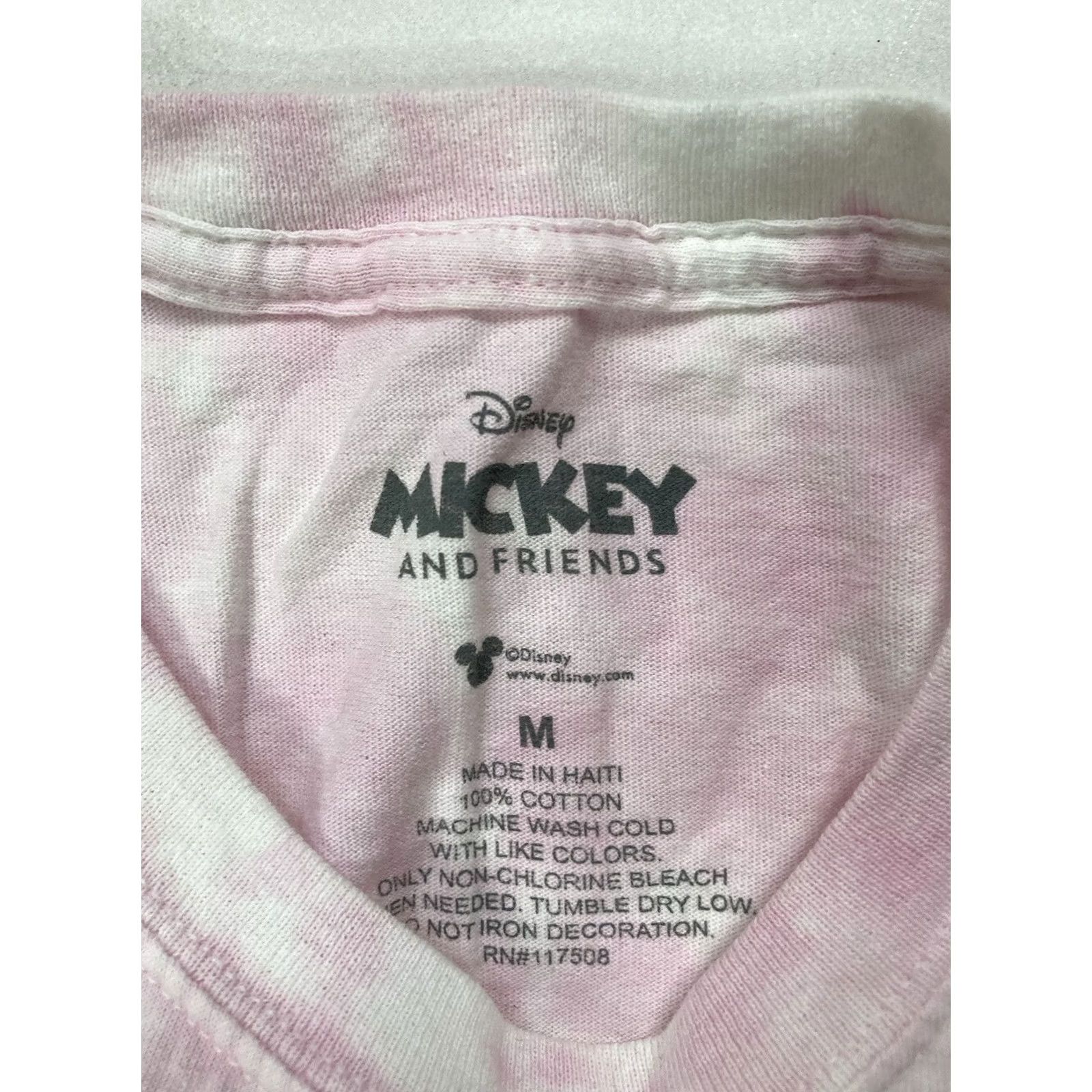 Disney VINTAGE Disney Mickey Mouse And Friends Graphic T-shirt Men Medium Pink Tie Dye Size US M / EU 48-50 / 2 - 4 Thumbnail