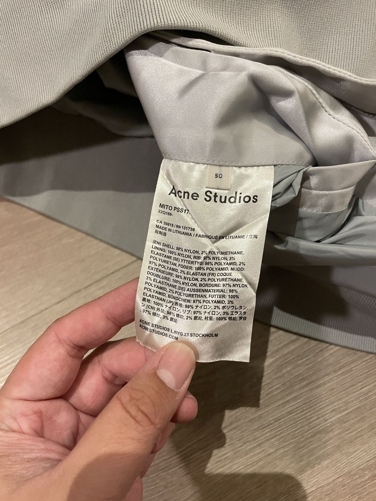 Acne Studios Acne Studios Mito Silver Jacket Size US L / EU 52-54 / 3 - 8 Thumbnail