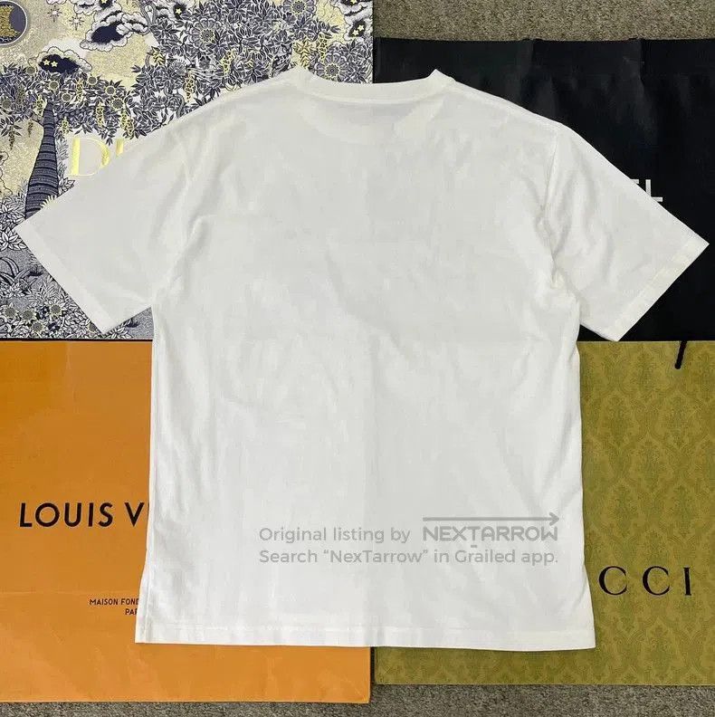 Louis Vuitton Louis Vuitton White Printed Short Sleeve T-Shirt. Size US XL / EU 56 / 4 - 2 Thumbnail