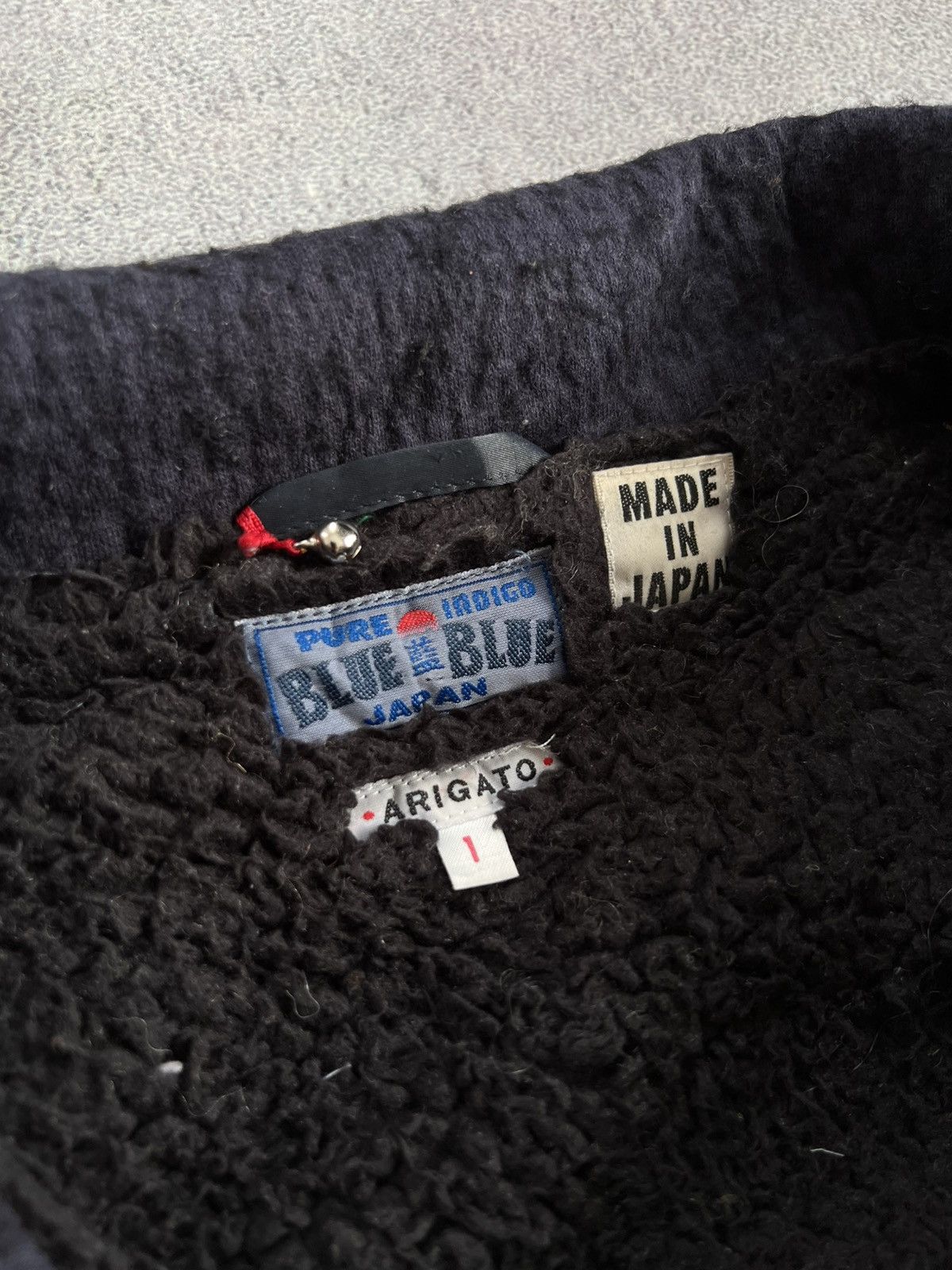 Blue Blue Japan Vintage Blue Blue Japan Wool Button Jacket Boa Lined Coat Size US S / EU 44-46 / 1 - 5 Thumbnail