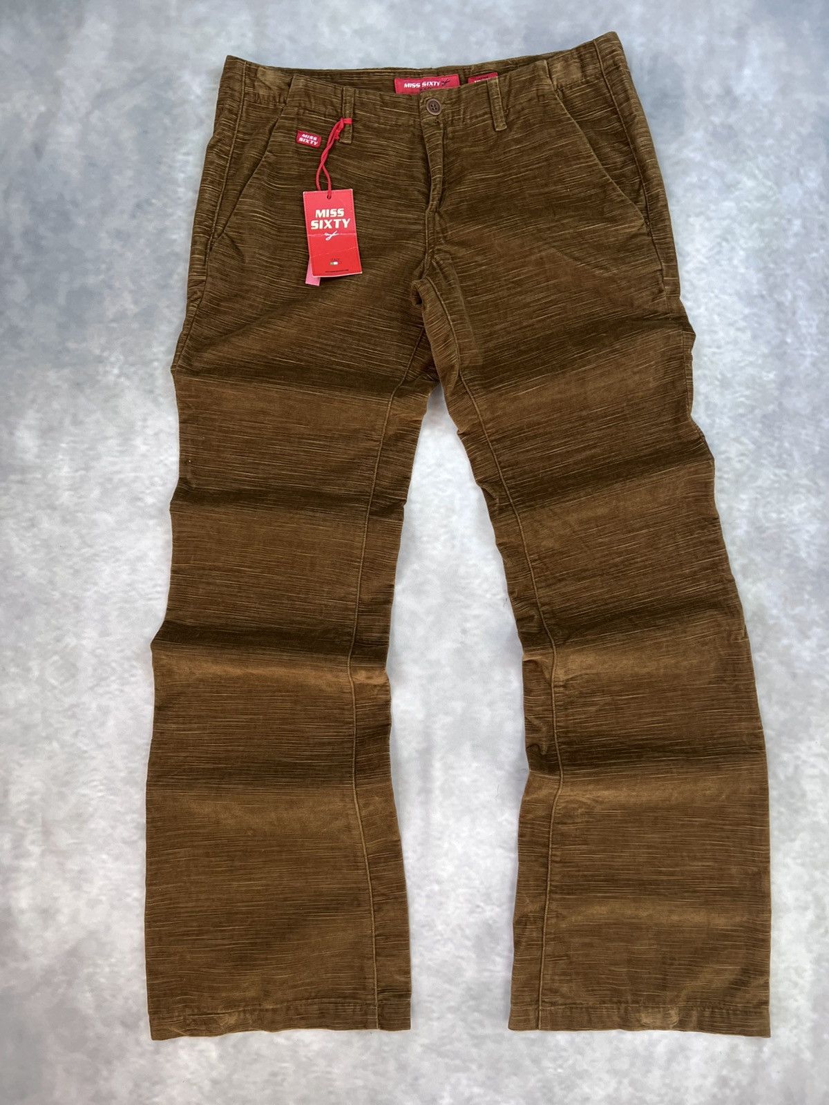 Miss Sixty NWT Miss Sixty Thierry Horizontal Corduroy Flares Sz 30 Y2K Size 30" / US 8 / IT 44 - 3 Thumbnail